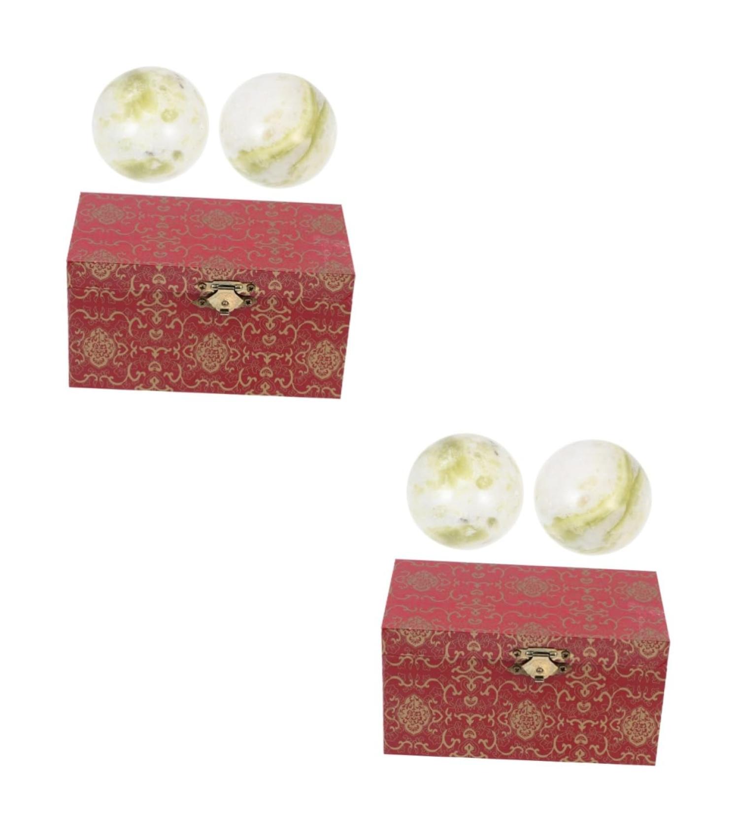 Buy Healvian Gymnastics & Hand Training Balls - Perfect for Hand Exercises & Meditation | Lantian Jade Gift from China - Buy Online on GoSupps.com