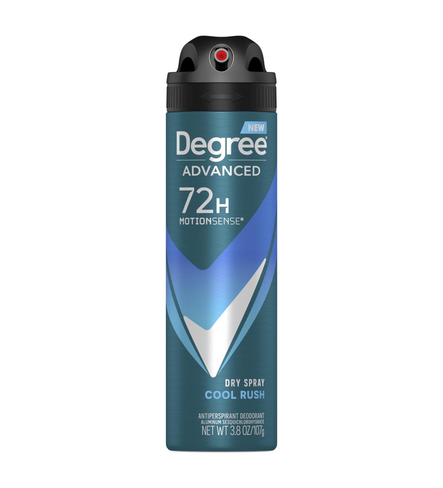 Buy Degree Men Antiperspirant Deodorant Dry Spray - Cool Rush with MotionSense Technology (3.8 oz) | International Shipping Available - Buy Online on GoSupps.com