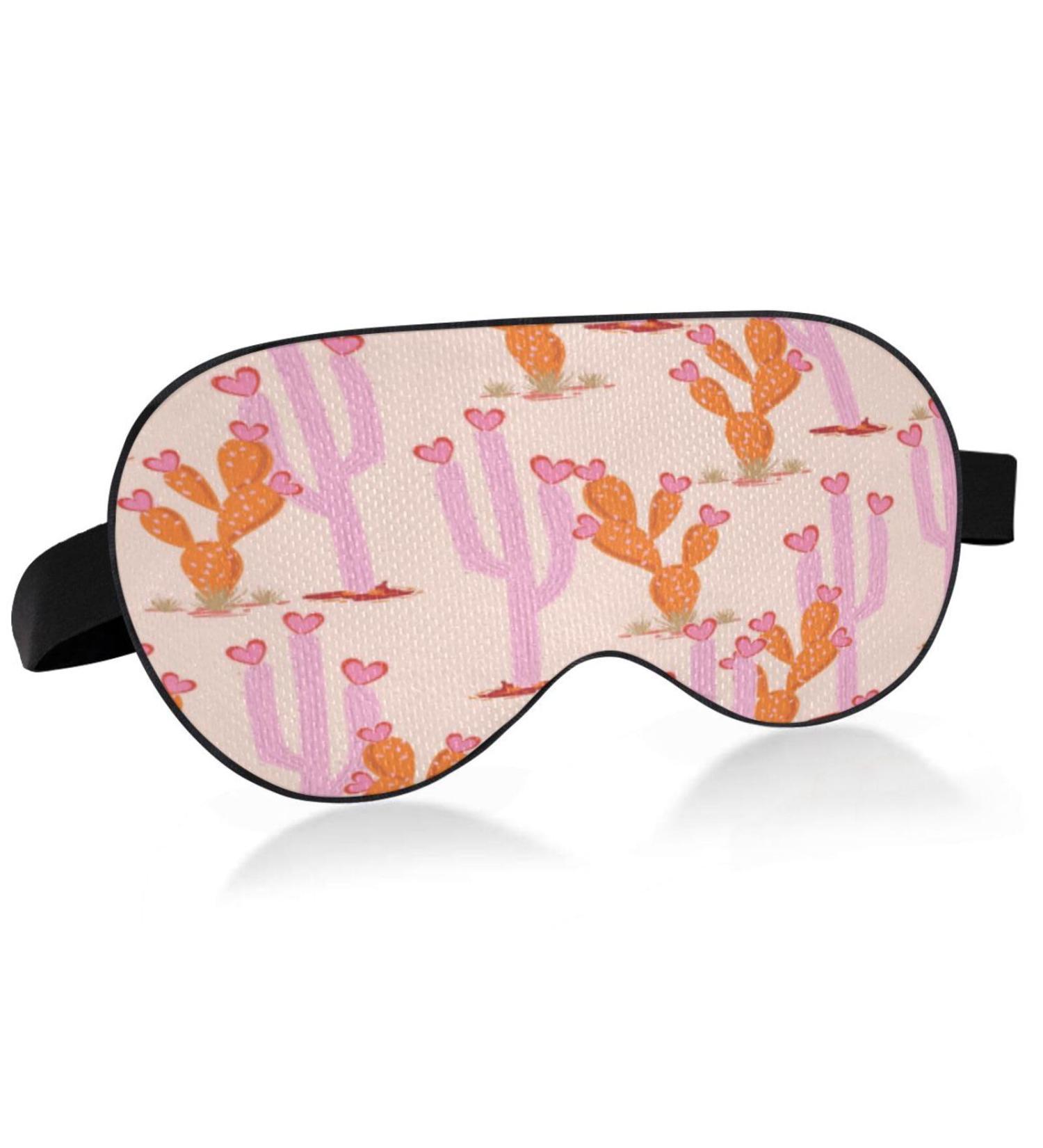 Desert Cowgirl Sleep Mask - Light Blocking Eye Cover for Men & Women | Adjustable Soft Blindfold for Travel & Naps - Buy Online on GoSupps.com