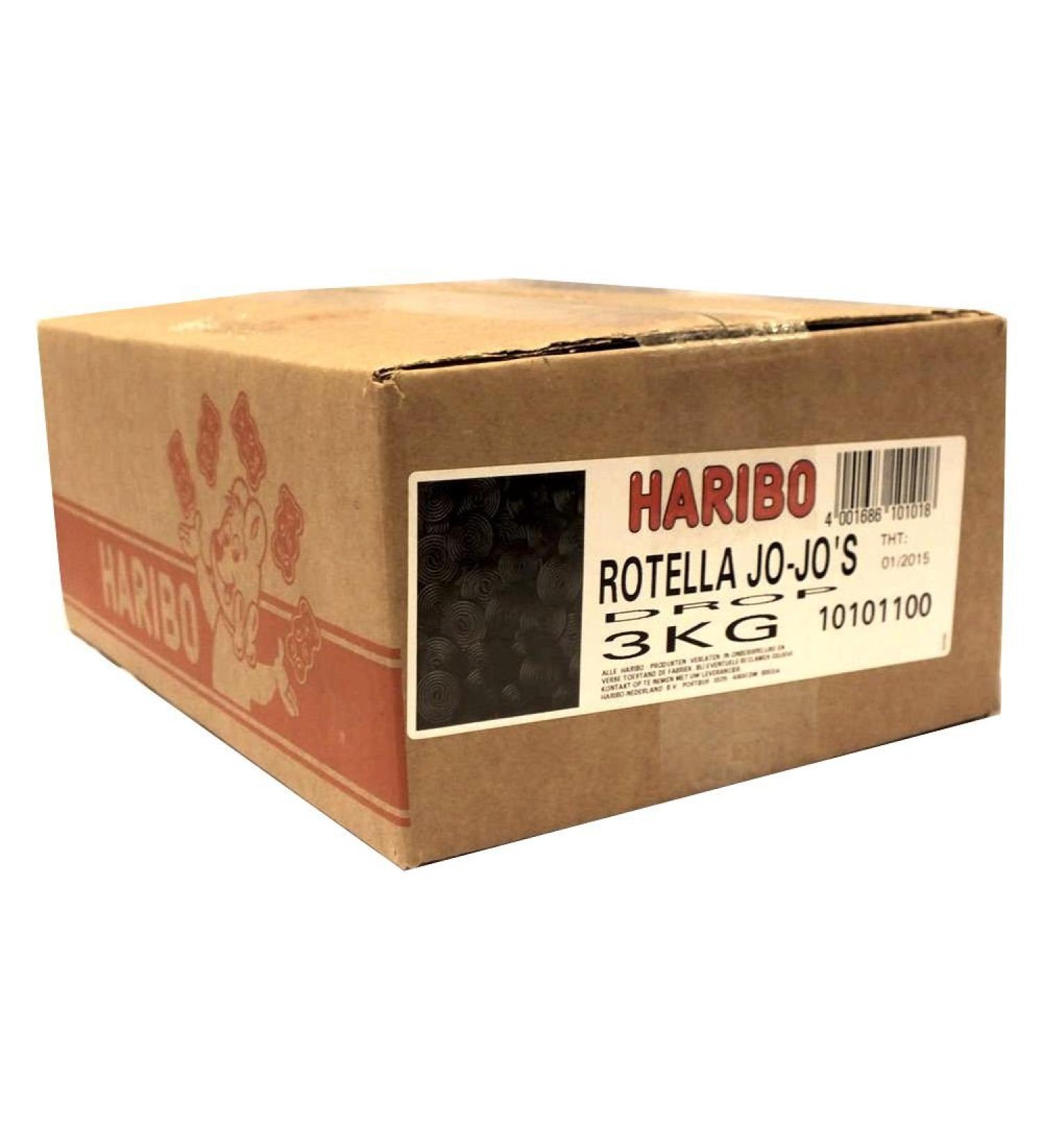 Haribo Drop Rotella Jo-Jo's 3000 g Cardboard (Liquorice Snails)