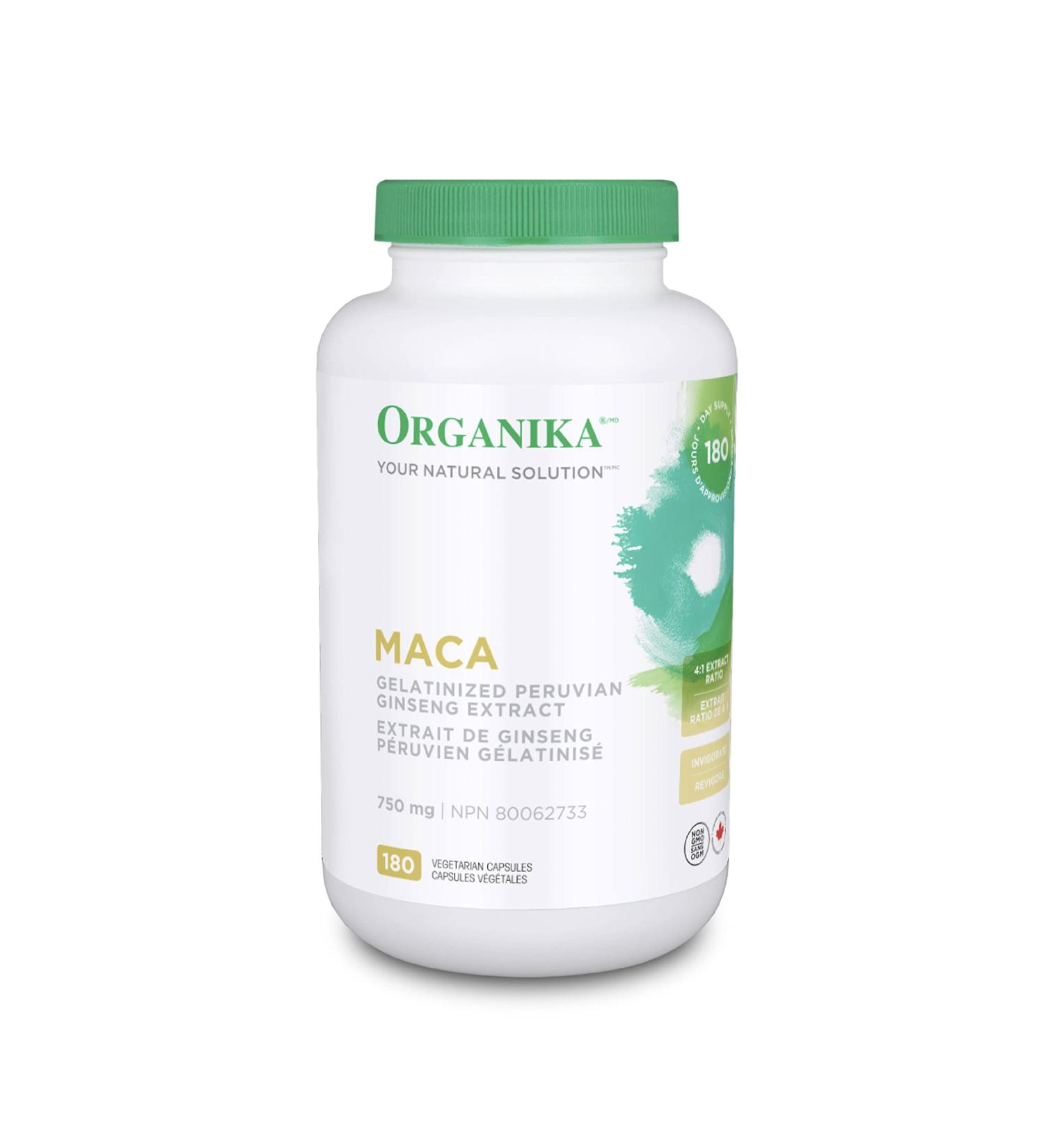 Organika Maca 4:1 Strength 180 Vcaps- 3000mg. High Bioavialability Hormone Balance Adaptogen to Help with Stress and Energy Herbal Supplement - Buy Online on GoSupps.com