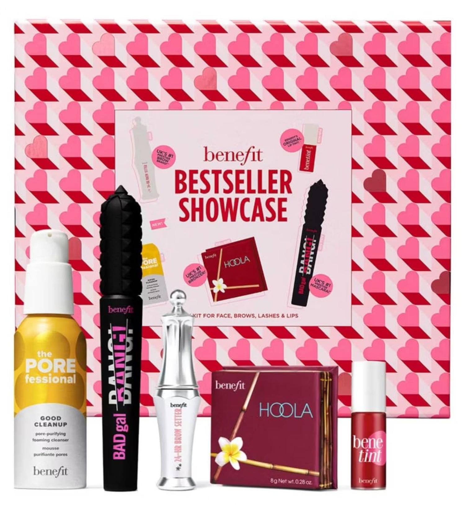 Benefit Bestseller Showcase Beauty Kit including FULL SIZE Hoola Bronzer and BADgal Bang Mascara (Collection worth 88) - Buy Online on GoSupps.com