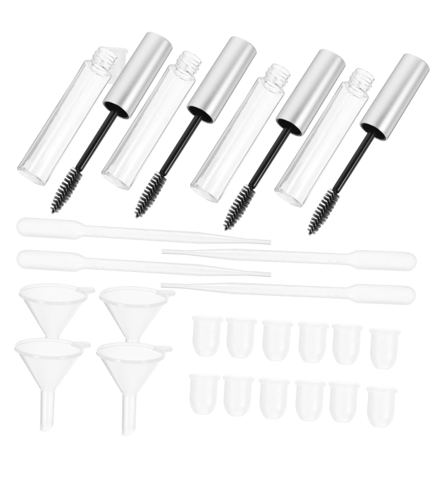 Angoily 32pcs Mascara Empty Tube Clear Eyelash Mascara Sample Containers DIY Mascara Tube Blush Pearlescent - Buy Online on GoSupps.com
