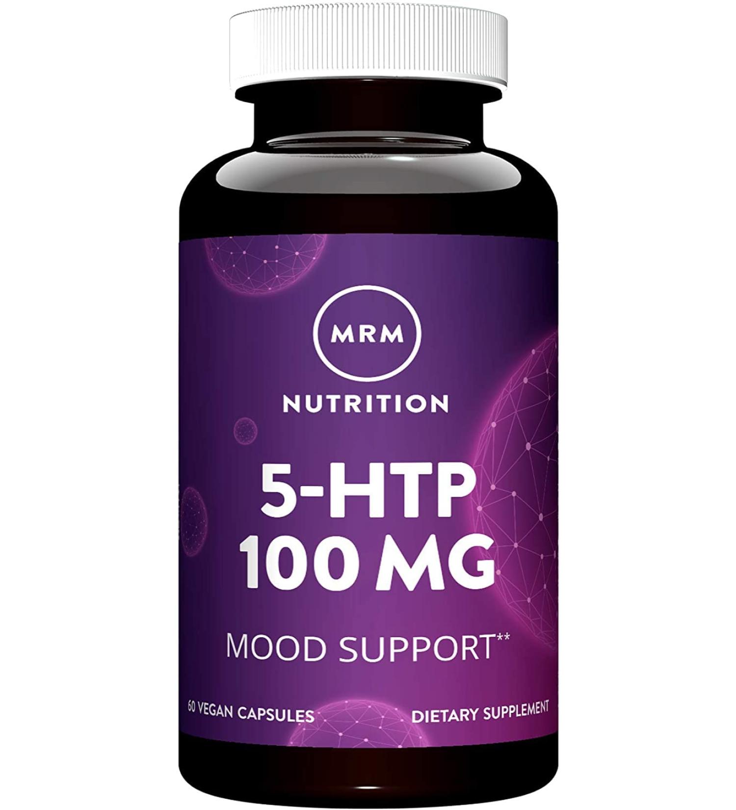 MRM 5-HTP 100 mg - 60 Vegan Capsules for Mood Support & Wellness - Buy Online on GoSupps.com