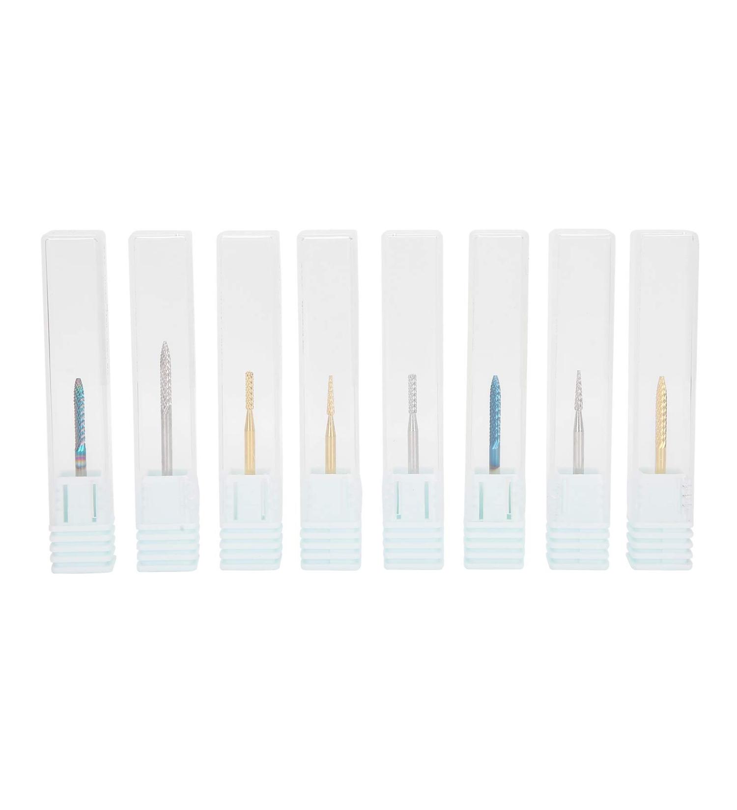 Manicure Nail Drill Bits Set Nail Polishing Head Tungsten Alloy Grinding Head for Polishing with Complete Functions Gel Removal Dead Skin Exfoliation for Home and Salon Use - Buy Online on GoSupps.com