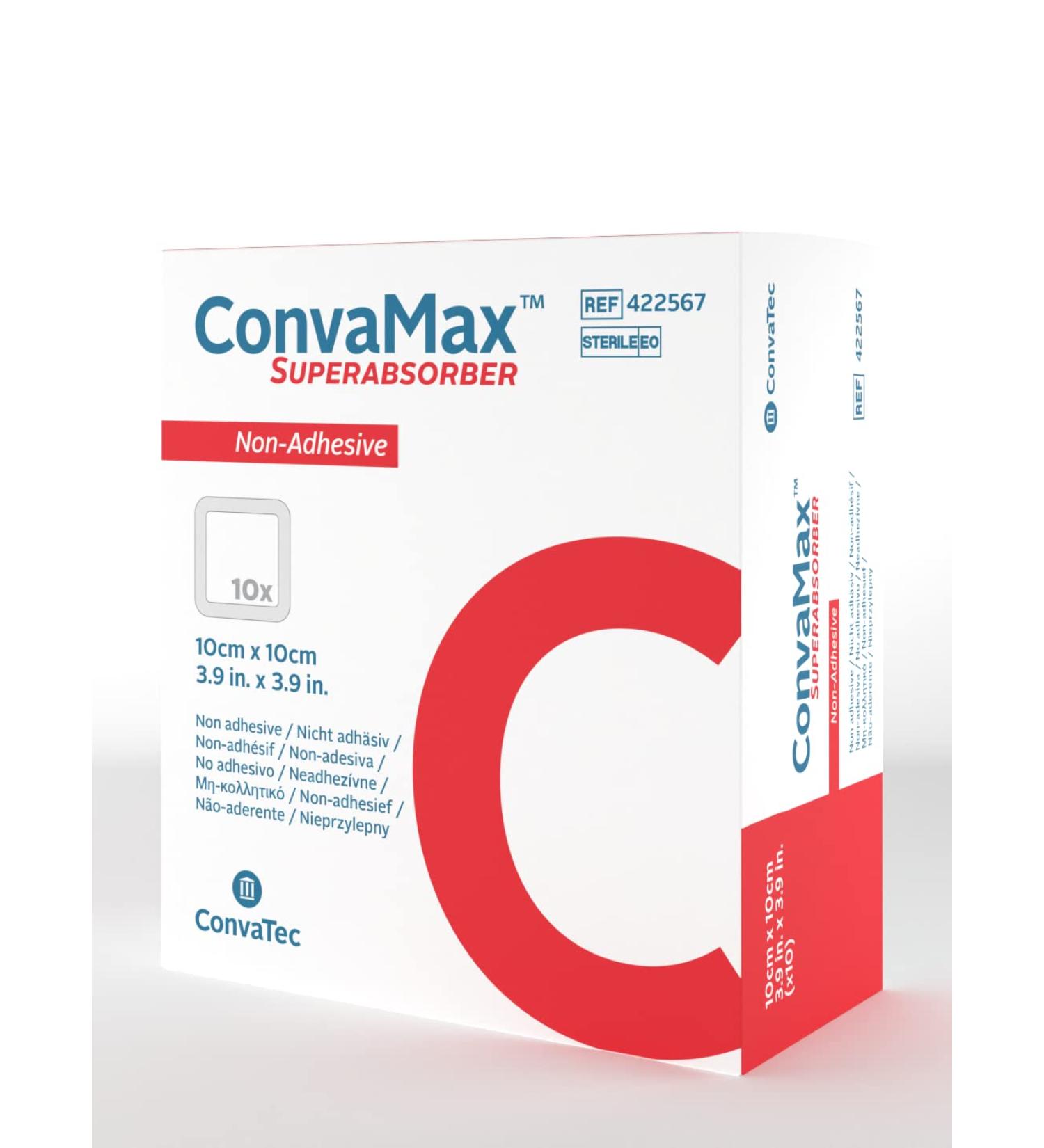 ConvaTec ConvaMax Superabsorber Non-Adhesive 4x4 Wound Dressing - High Fluid Retention Box of 10 | International Shipping - Buy Online on GoSupps.com