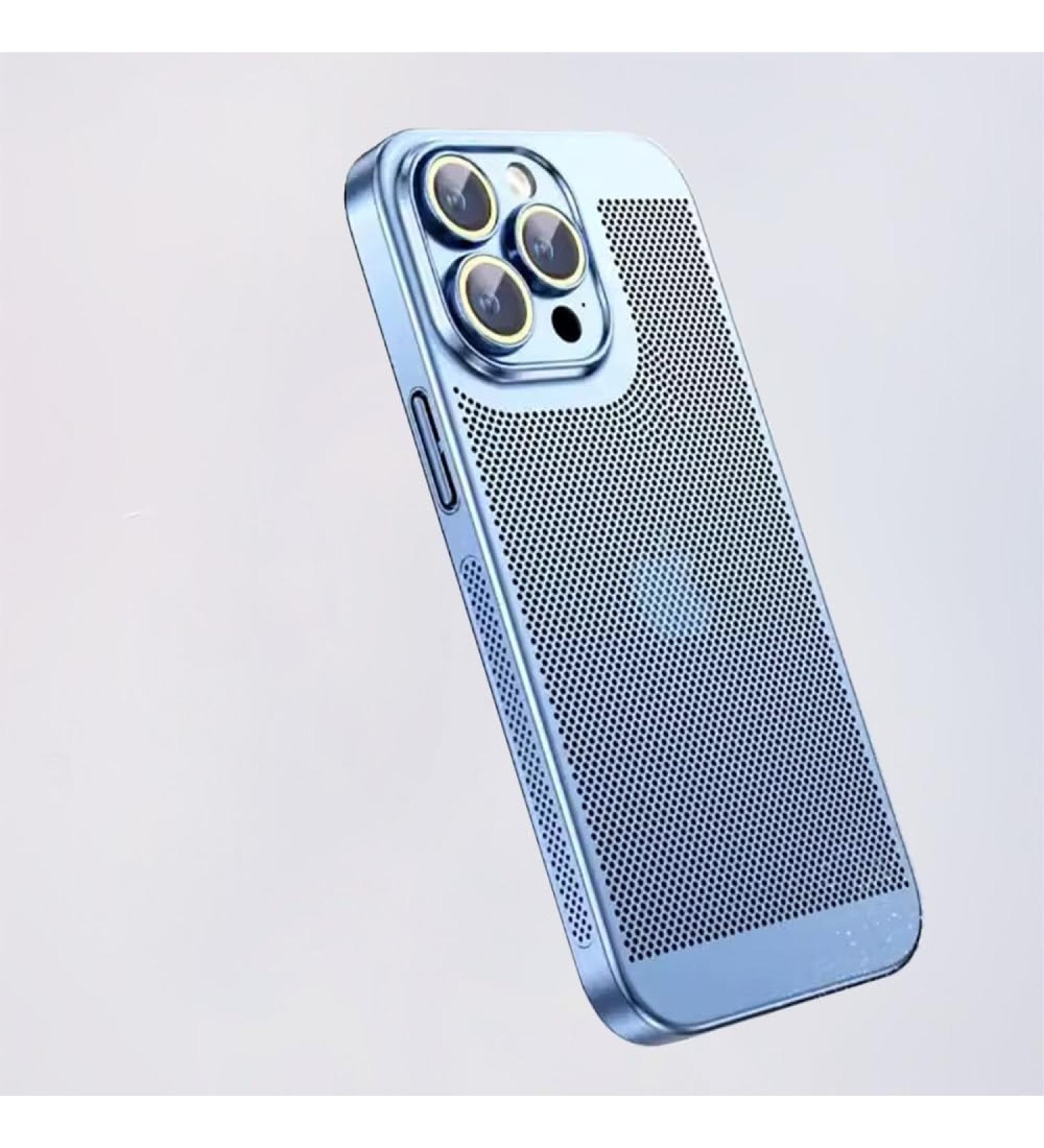 EnteLE Honeycomb Mesh Heat Dissipation Case For Iphone 15 14 11 12 13 Pro Max 14 Plus XS Max Mini Phone Cover Electroplated Frame Shell Sierra Blue For iPhone 8 Sierra Blue For iPhone 8 - Buy Online on GoSupps.com