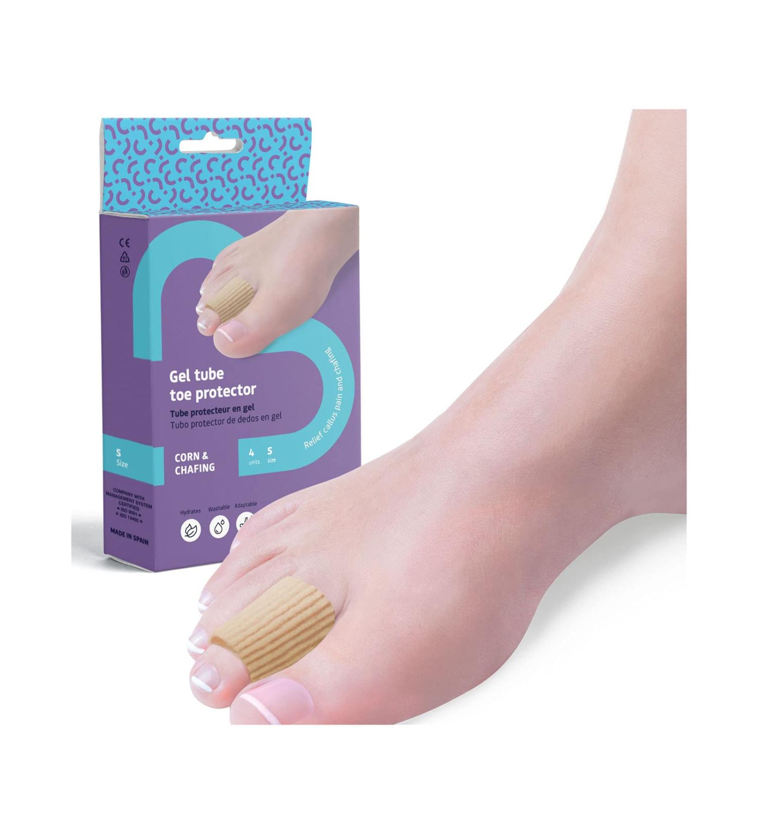 Feet BCN Gel Protective Hose - Extra Thick Callus Relief & Friction Protection | 4 Pcs Large Size (20mm Dia 75mm L) - International Shipping - Buy Online on GoSupps.com