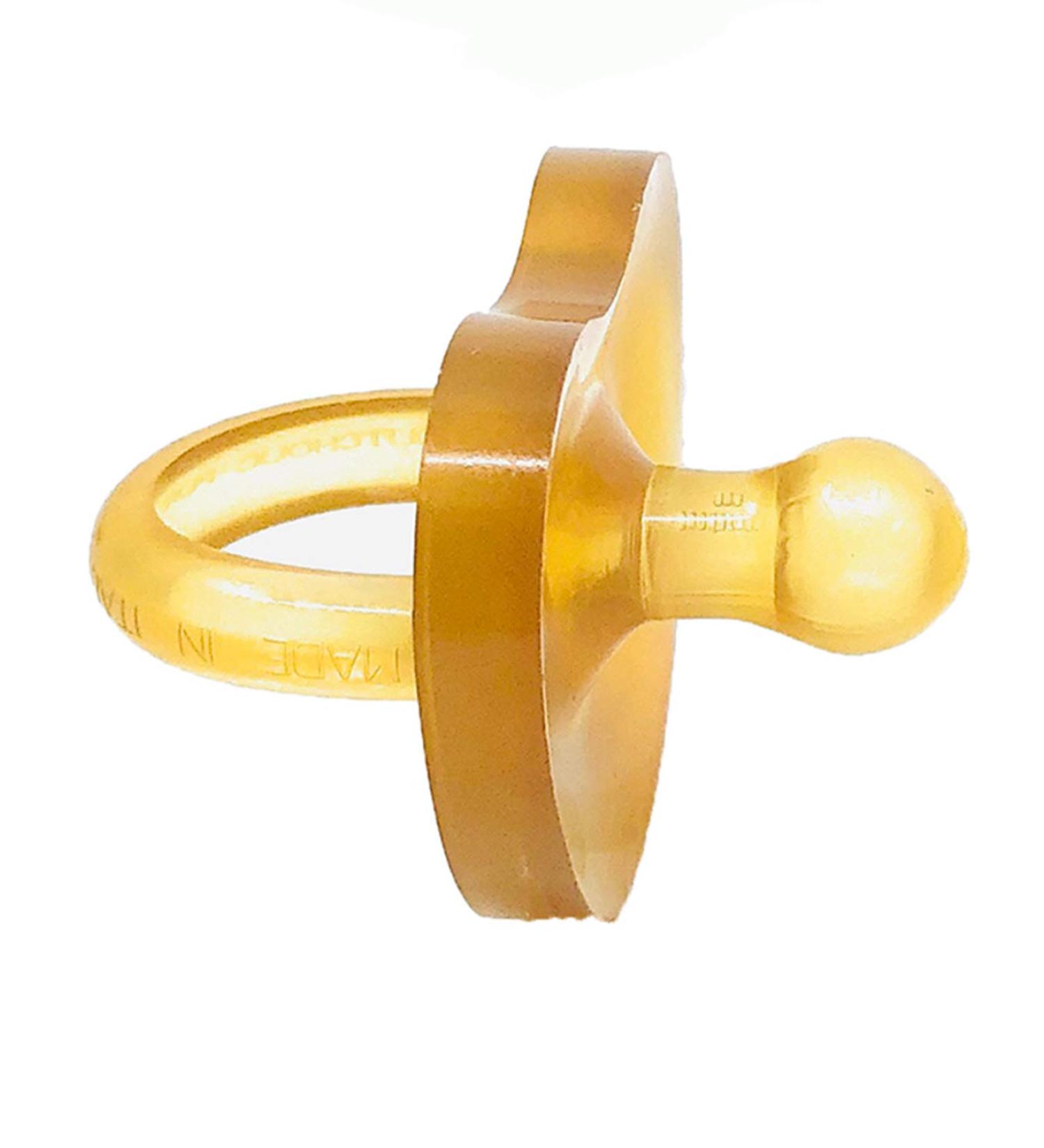 Preemie Rubber Pacifier with Shorter Nipple for Small Newborns - Ideal for Breastfed Babies - 100% Natural Rubber - Easy to Clean - One-Piece Design - Buy Online on GoSupps.com