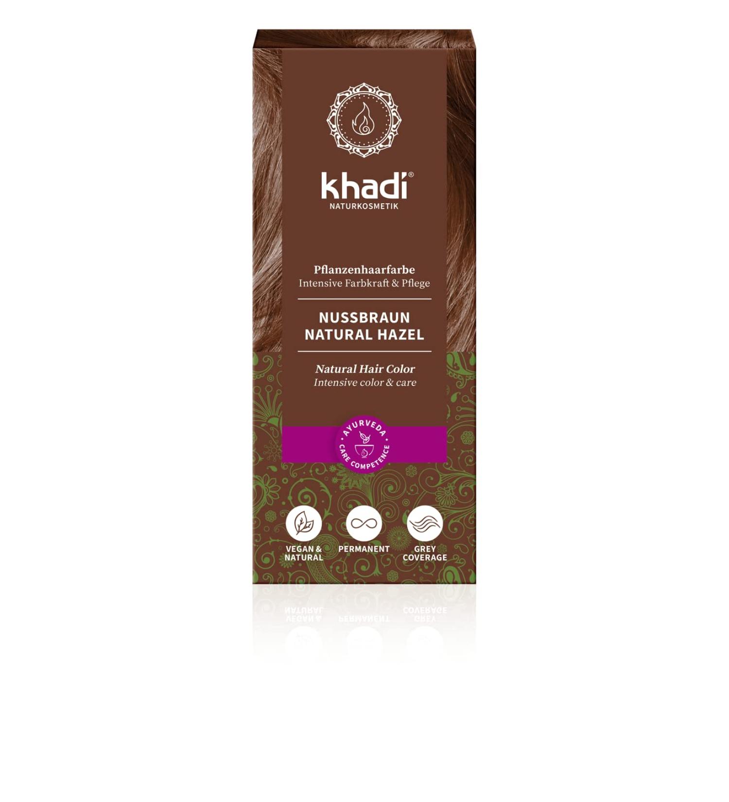 Khadi Herbal Hair Colour Natural Hazel | Premium Natural Hair Dye for Vibrant Long-Lasting Color - Shop Internationally - Buy Online on GoSupps.com