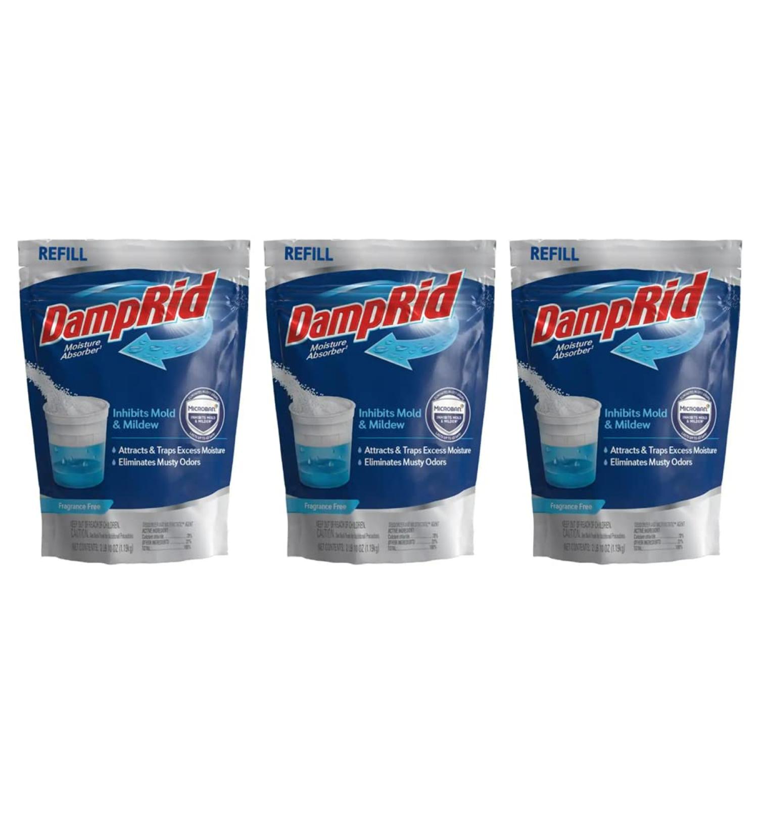 DampRid FG30K Moisture Absorber Refill 42-Ounce (Pack of 3) - Buy Online on GoSupps.com