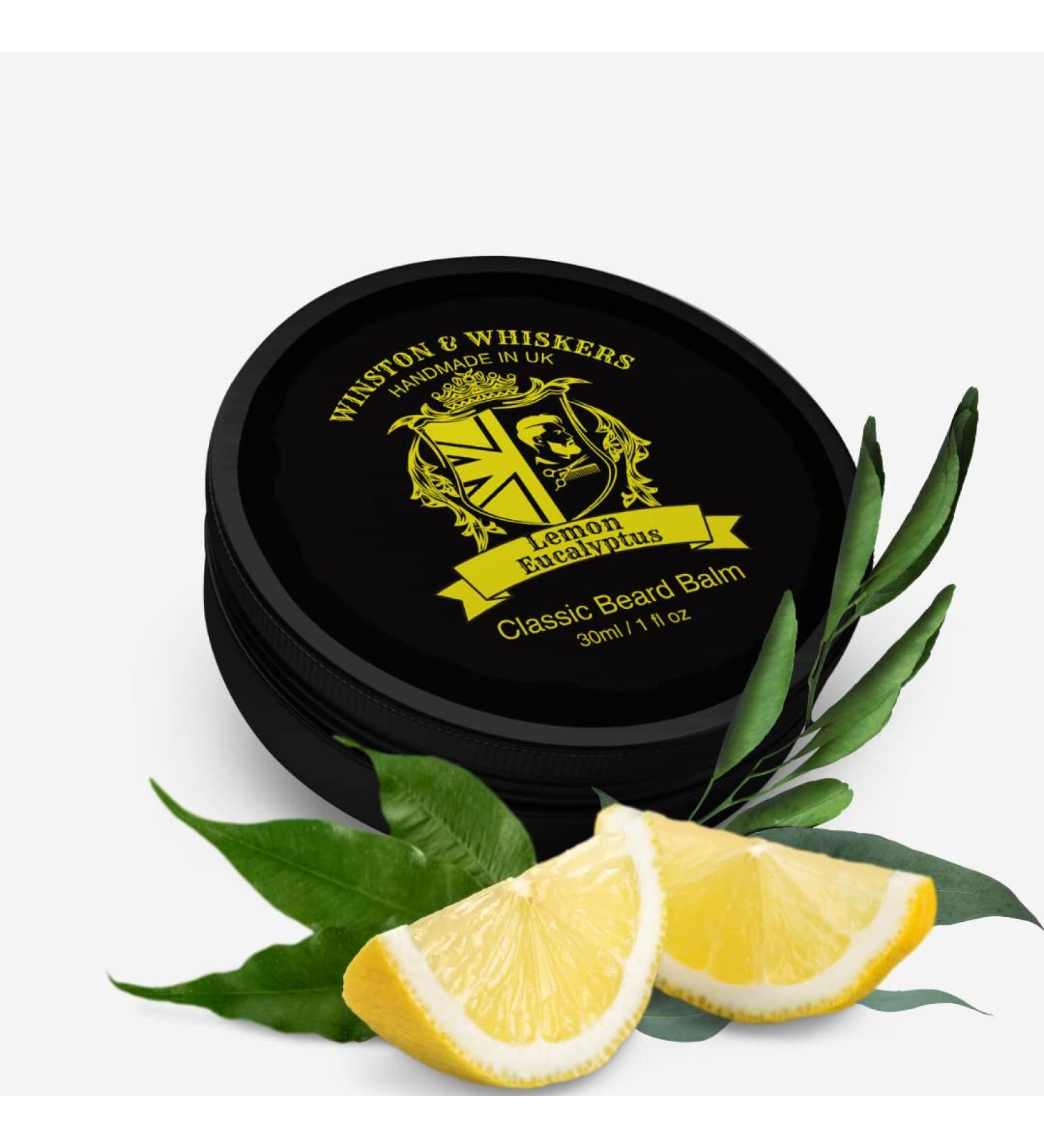 Premium Beard Balm for Men | Natural Beard Conditioner & Moisturizer | Lemon Eucalyptus Beard Wax & Styling Balm - Buy Online on GoSupps.com