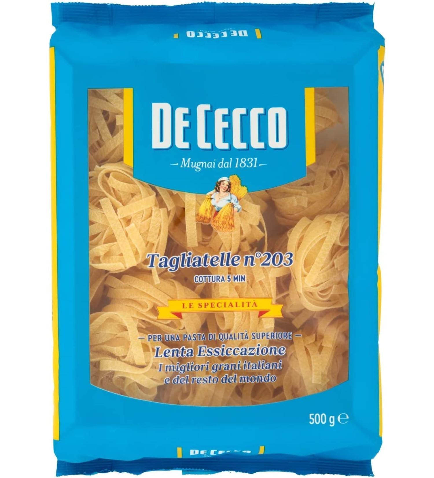 Buy 10x De Cecco 100% Italian Tagliatelle n 203 - Authentic 500g Pasta for International Shipping - Buy Online on GoSupps.com