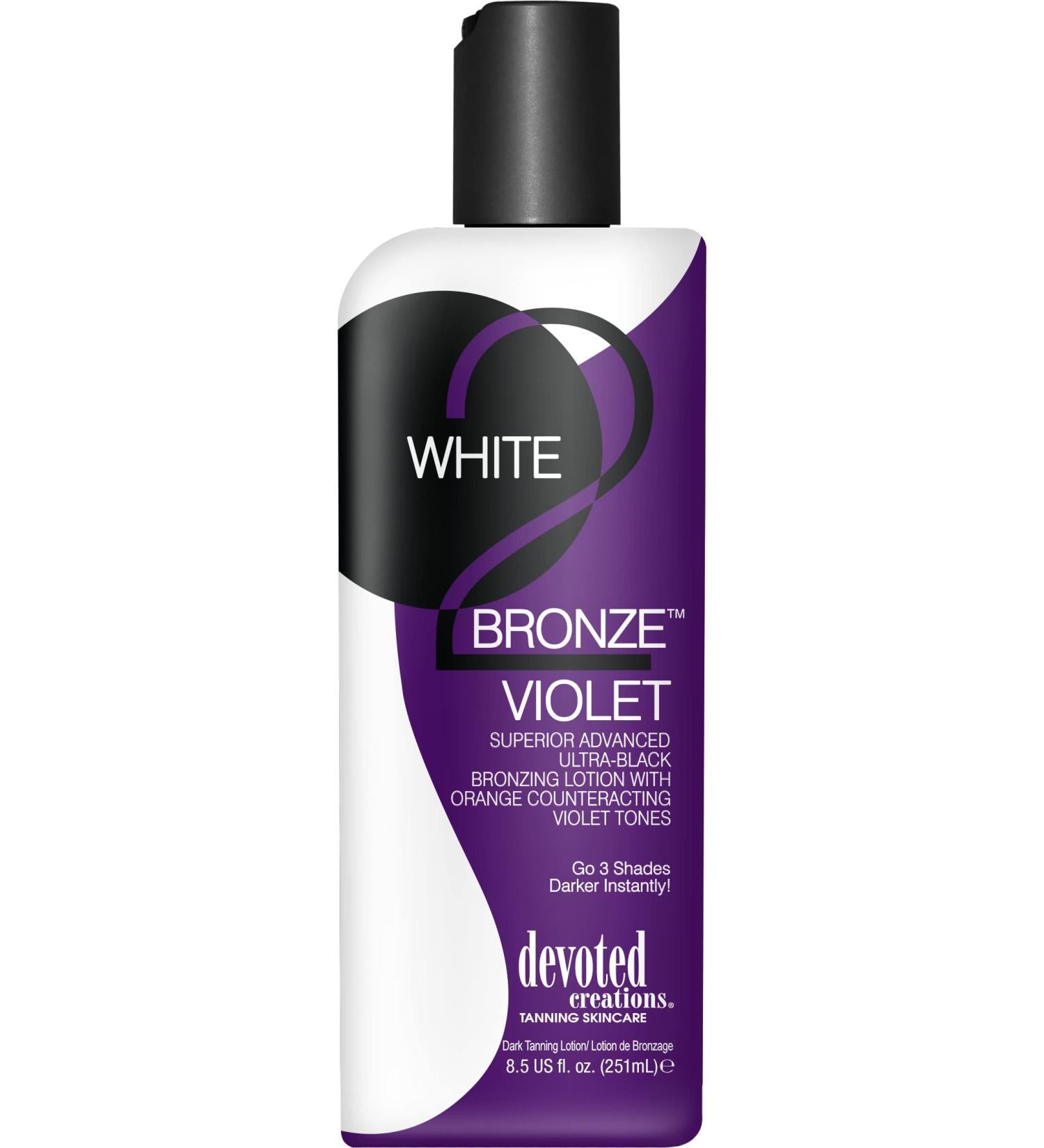 Devoted Creations WHITE 2 BLACK VIOLET Black Bronzer - 8.5 oz.