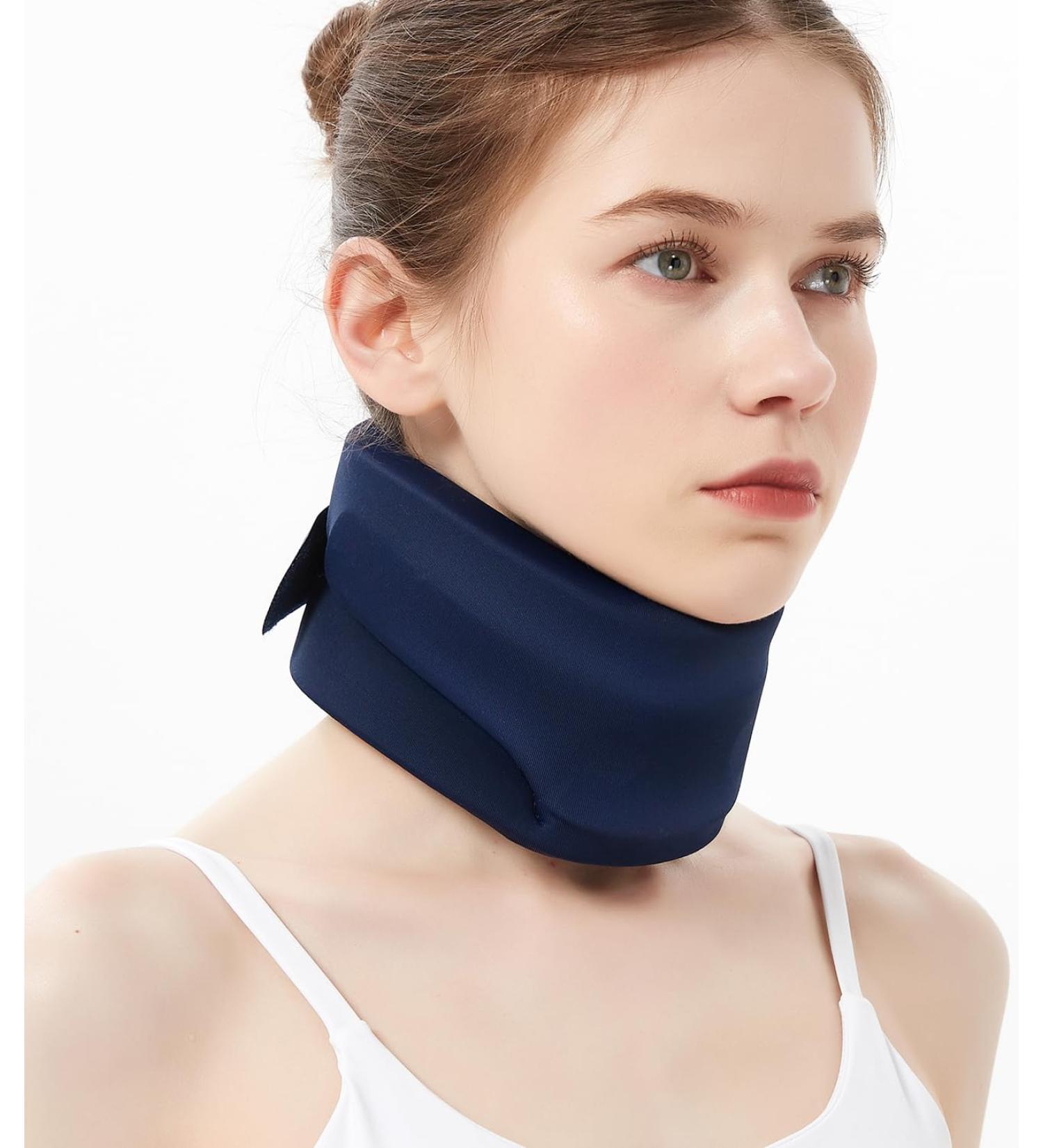 Buy Medium Neck Brace Foam Cervical Collar - Soft Neck Support for Pain Relief & Spine Alignment | Ideal for Sleeping | Men & Women - Buy Online on GoSupps.com
