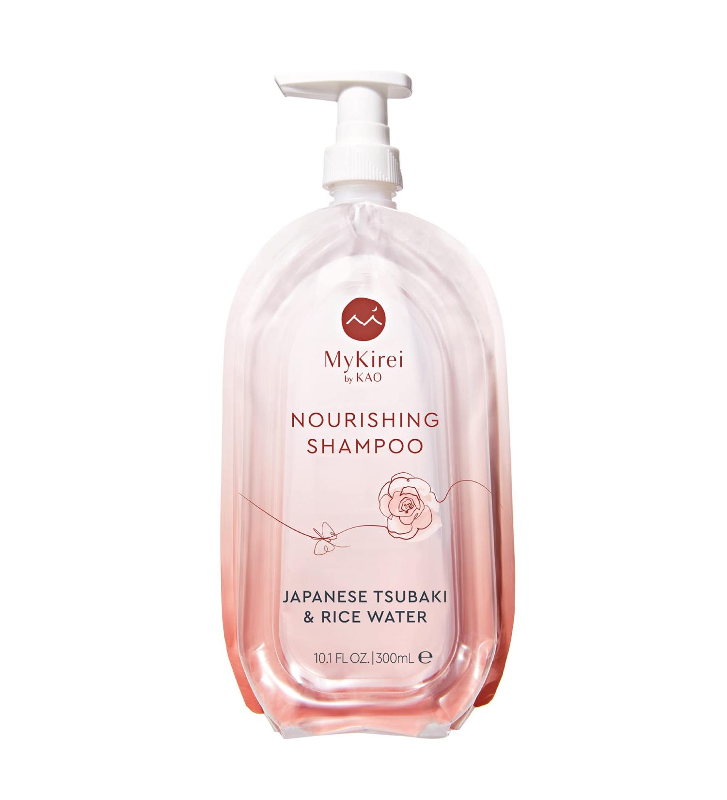 MyKirei by KAO Shampoo - Moisturizing Tsubaki & Rice Water Paraben Free Vegan Cruelty Free Sustainable - 10.1 oz Pump - Buy Online on GoSupps.com