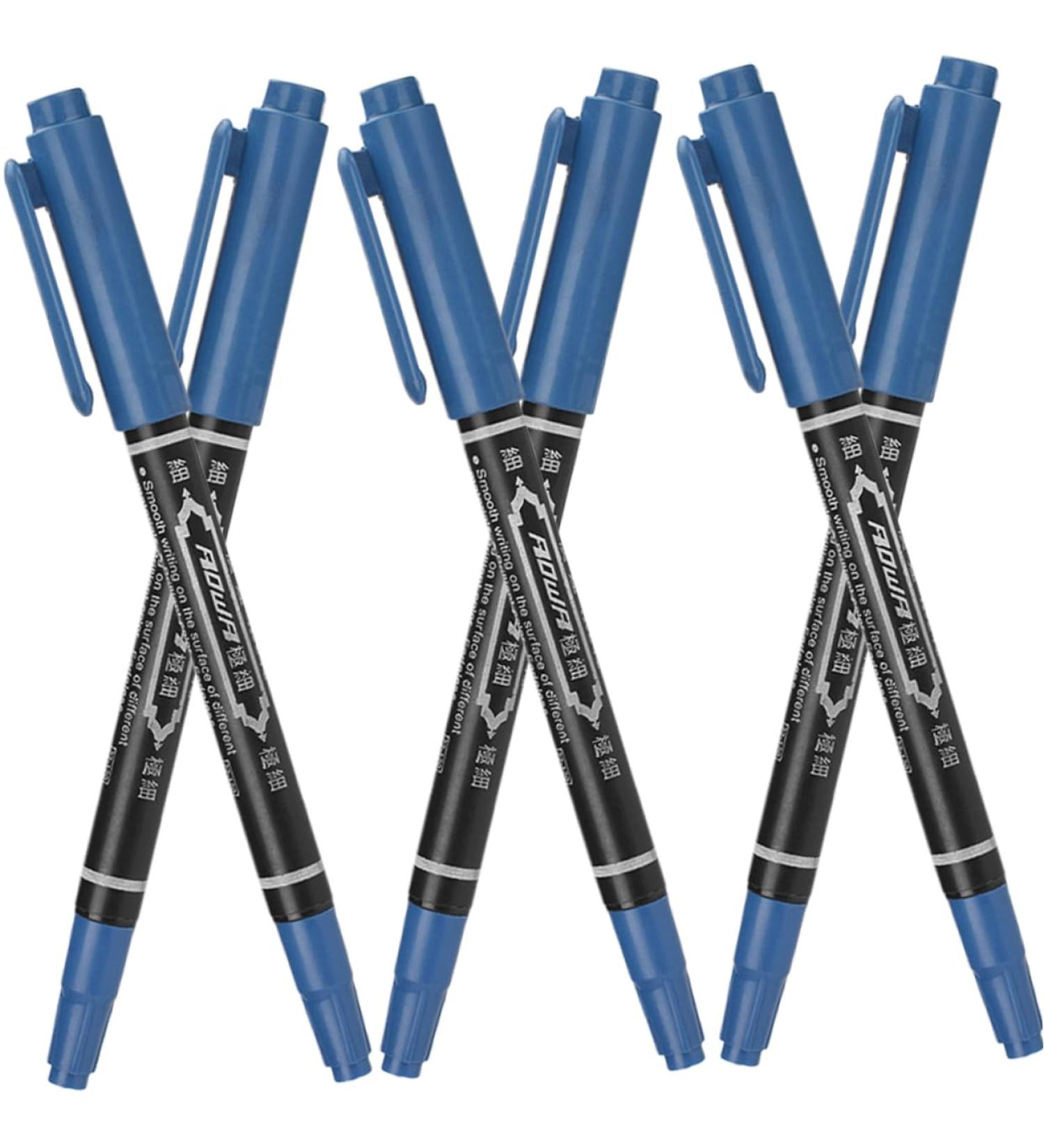 NOLITOY 6pcs Eyebrow Marker Pen Eyebrow Pen Pen Tool Beauty Marker Eyebrow Pencil Body 13.9x1.8cm Blue - Buy Online on GoSupps.com