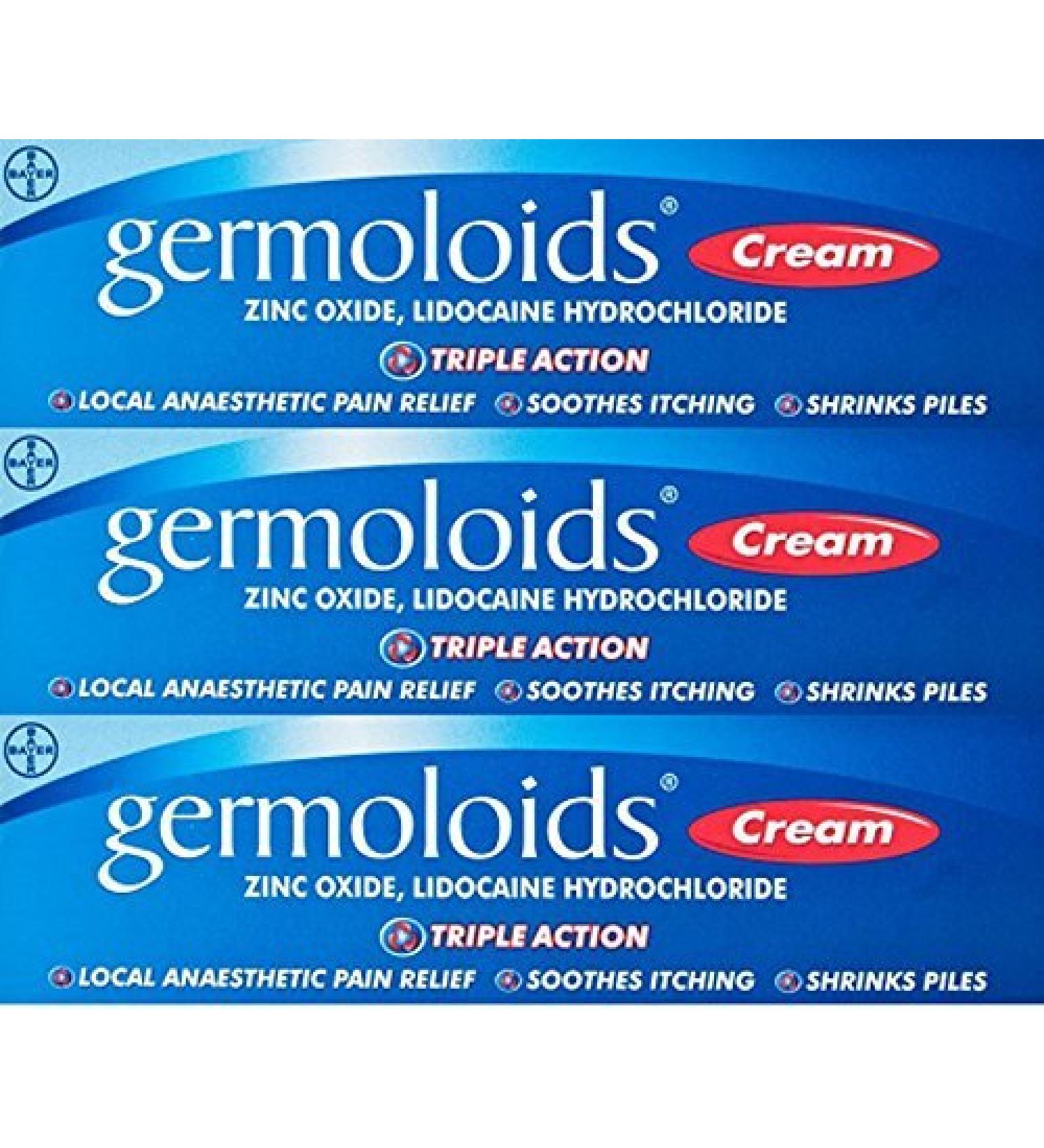 Germoloids Triple Action Cream 55g x 3 Packs