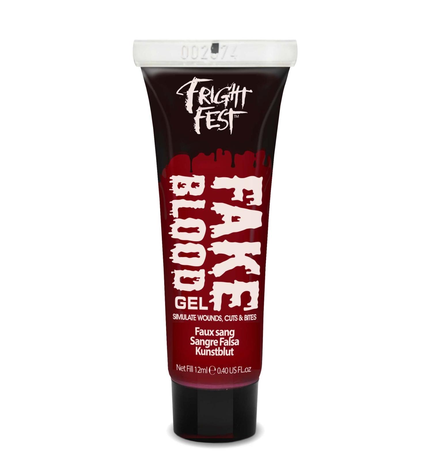 Fright Fest Fake Blood Dark Red 12ml -Halloween makeup vampire fake blood