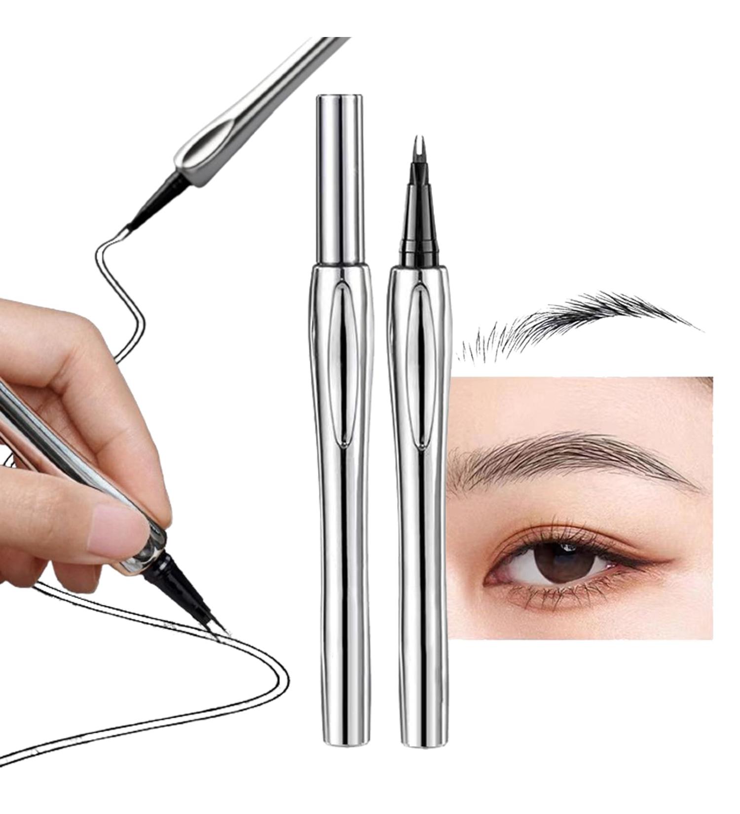 Cooklesa Eyebrow 2pcs Cooklesa Eyebrow Pen Cooklesa Upgraded Natural Waterproof Eyebrow Pen With Microfine Tip 2024 Upgraded Natural Brows Eyebrow Pen (Black) - Buy Online on GoSupps.com