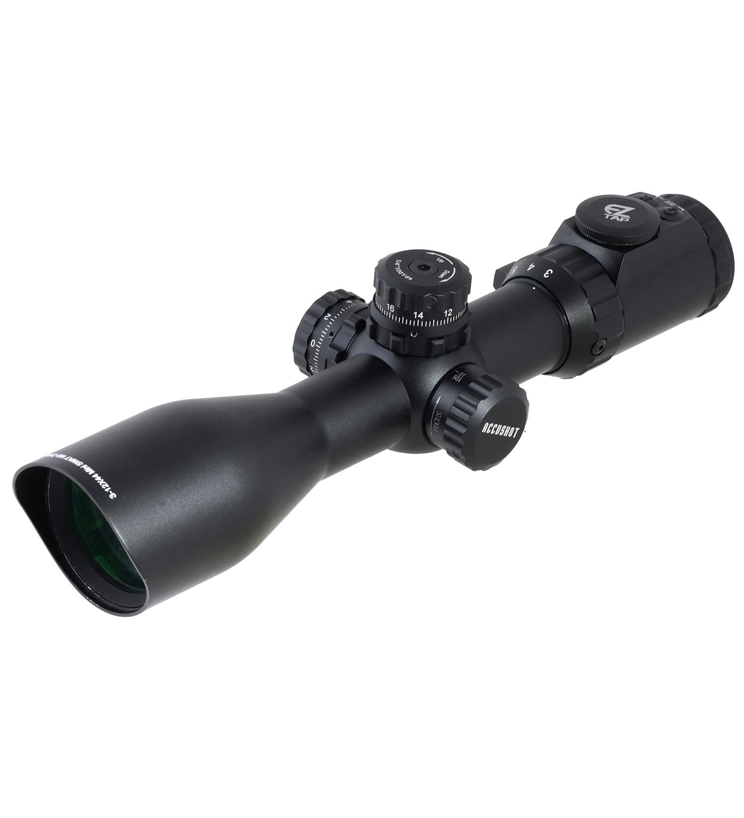 UTG 3-12X44 30mm Compact Scope with AO, 36-Color Mil-Dot, Black - Buy Online on GoSupps.com