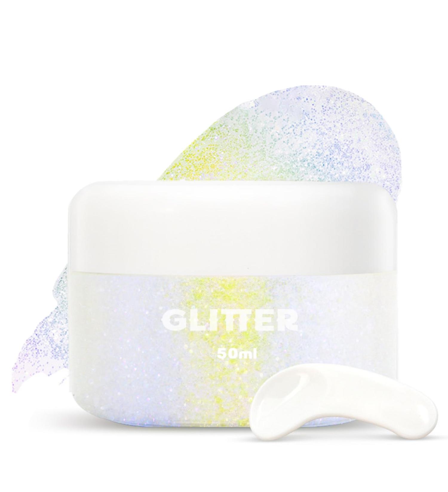  Sugeru Festival Face Glitter Gel Makeup Rhinestone Festival Glitter for Face Body Hair Nails Halloween Party Christmas Accessory Long-Lasting Chunky Mermaid Glitter (#03) - Buy Online on GoSupps.com