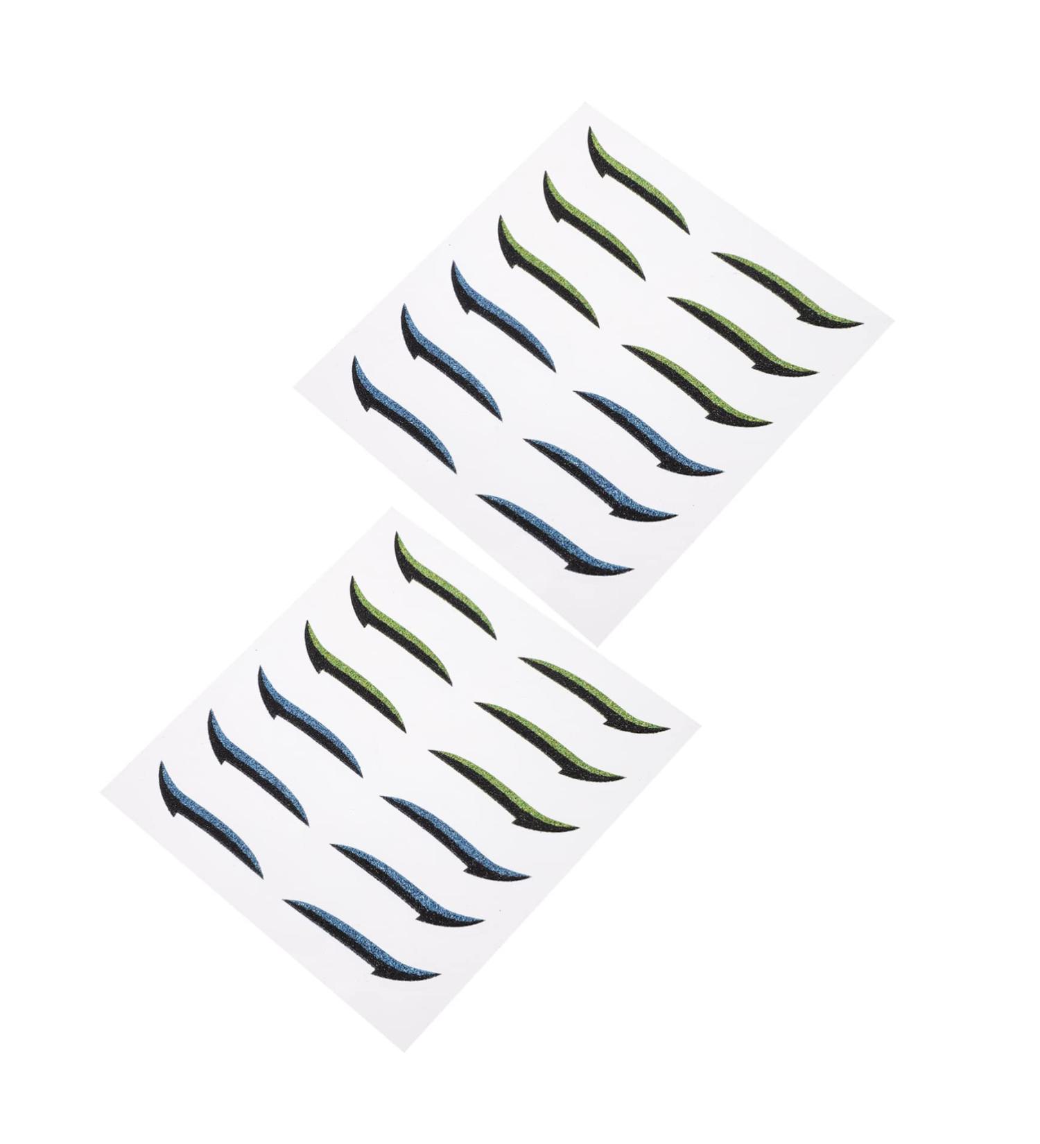 Didiseaon 12 Pairs Glitter Eyeliner Natural Eyelid Tape Glitter Eye Shadow Self- Adhesive Invisible Eye Blue Duct Tape Cosmetic Eyelid Tape Miss Double Eyelid Sticker Adhesive Tape - Buy Online on GoSupps.com