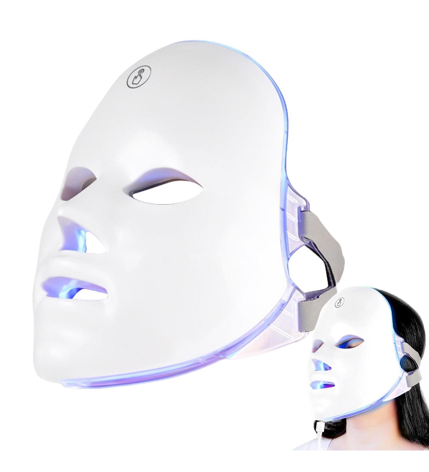 Led Face Masque Care 7 Color LED Light Care Masque | LED Beauty Masque Light Facial Care Rechargeable Skin Care Tool - Buy Online on GoSupps.com