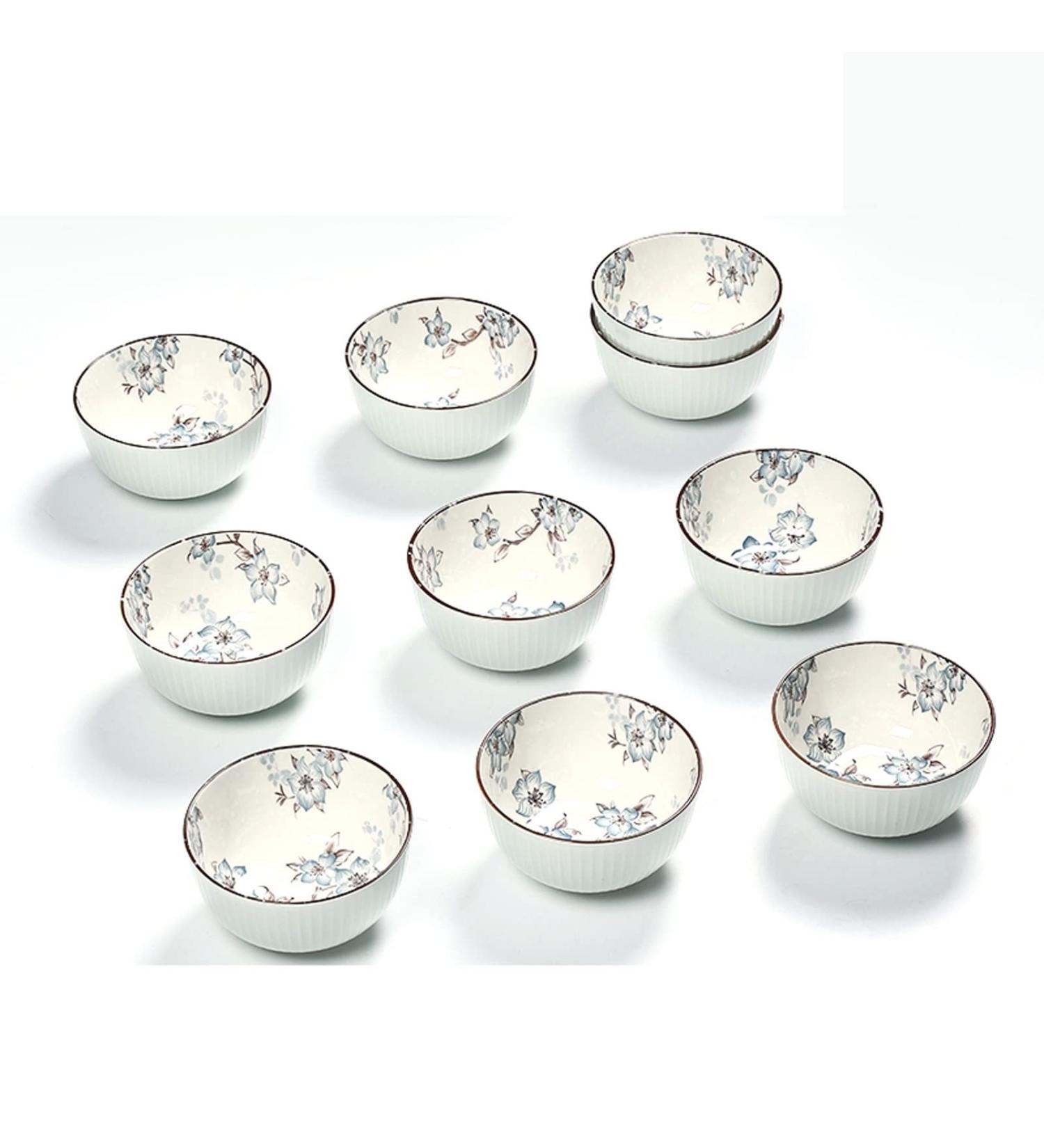 Dinner Plates Soup Bowls Ceramic Soup Bowls Ramen Bowls Porcelain Salad Bowls Set of 10 Kitchen Barley Bowls Dessert Bowls Ramen Bowl - Buy Online on GoSupps.com