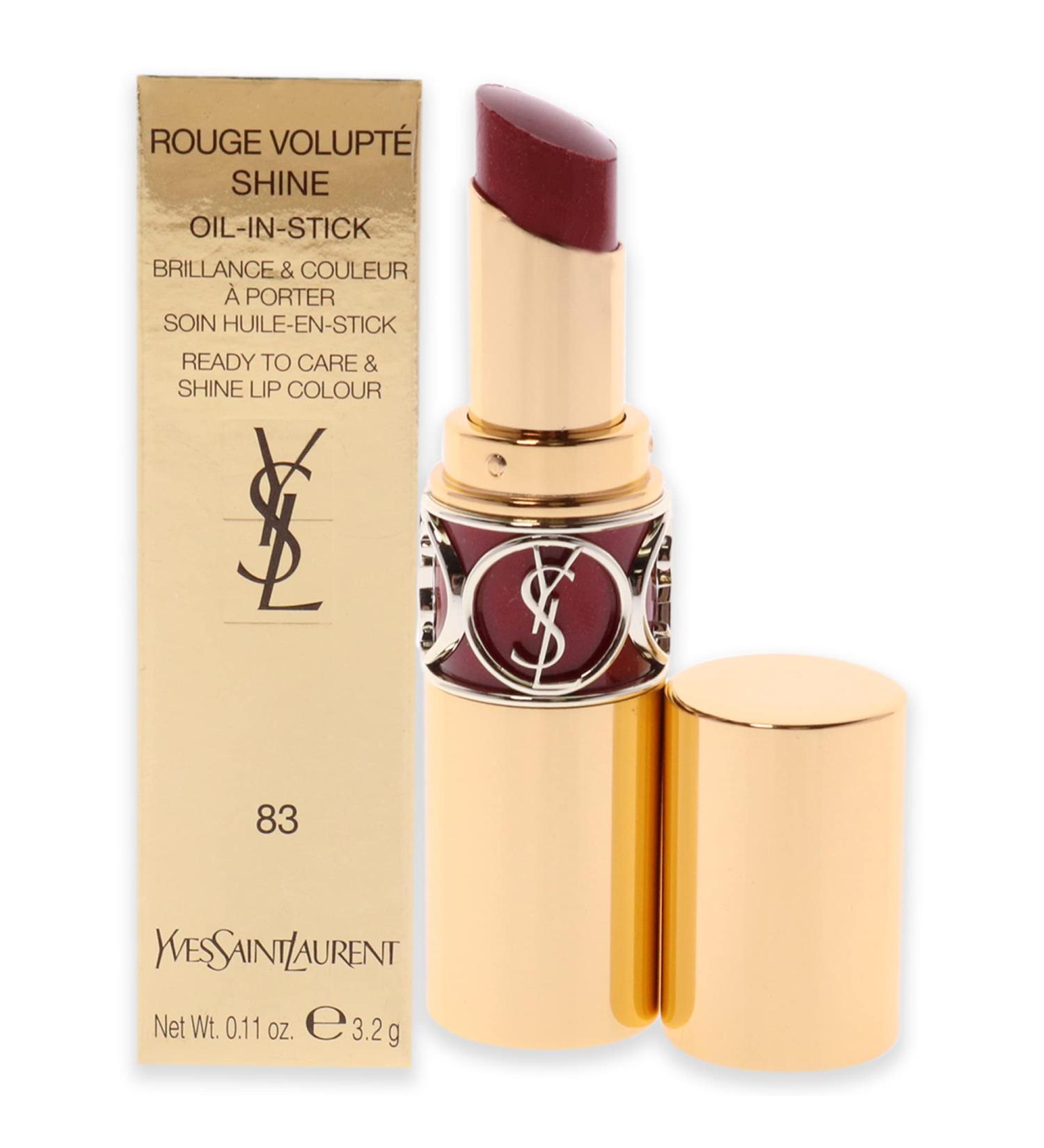 YSL Rouge Volupte Shine Lipstick - 83 Rouge Cape 0.11 oz | Women's Oil-In-Stick Lip Color - Buy Online on GoSupps.com