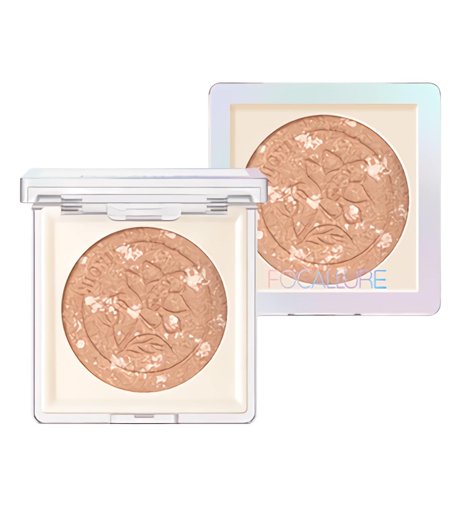 FOCALLURE Highlighter Palette - Shimmer Glitter Contouring & Illuminating Makeup in HG02 Rose - Buy Online on GoSupps.com