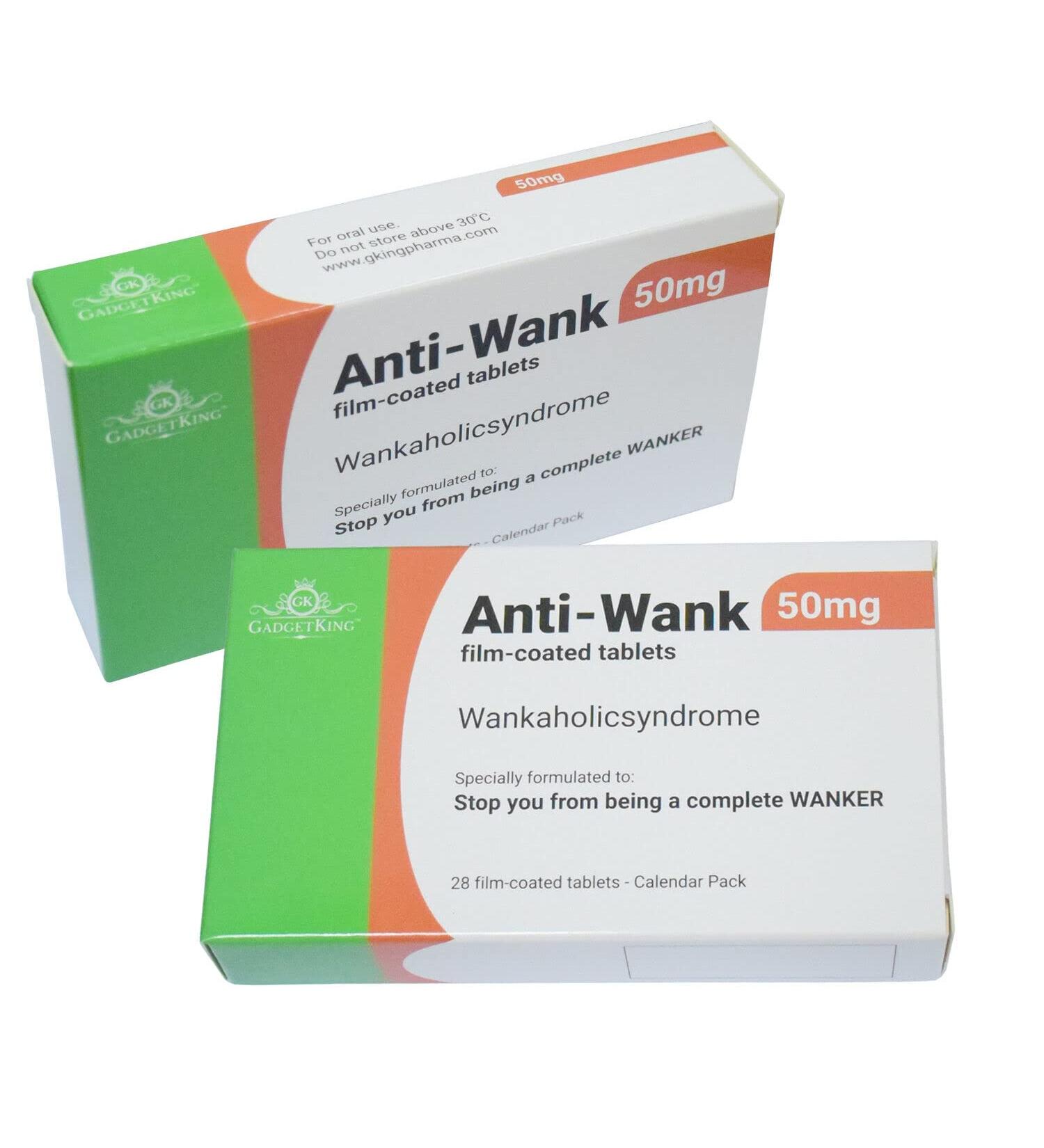 JOKE PILL MEDICATION TABLET BOX - Xmas Gift Prank Birthday Card - Prank April Fools Secret Santa - Rude Funny Gag Gift for Him Her Boss - Anti-Wank - Buy Online on GoSupps.com