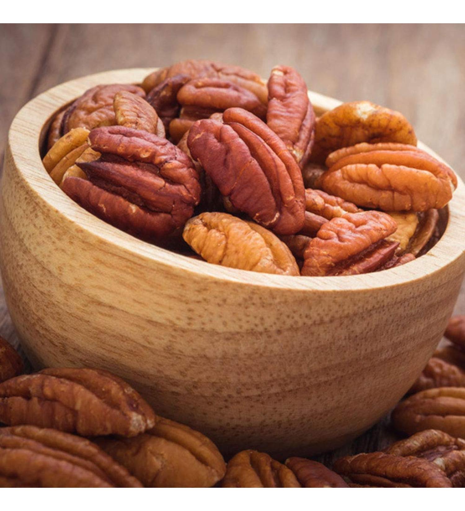 Natural Untreated Pecan Halves - 2500g Resealable Bag | Premium Quality eCommerce Shipping Worldwide - Buy Online on GoSupps.com
