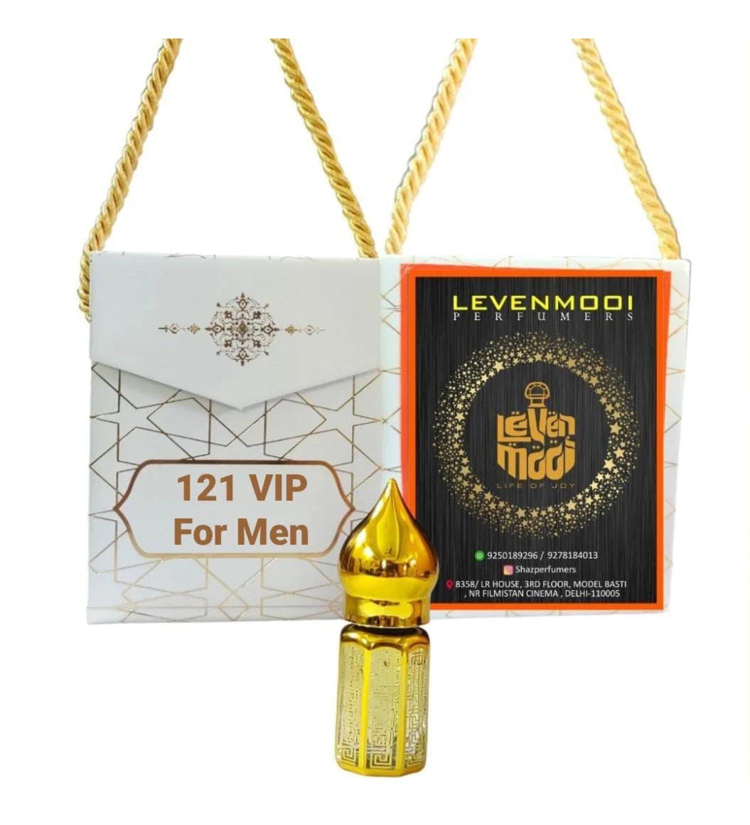 121 VIP FOR MEN Attar For Unisex Suitable For Occasion Parties & Daily Uses 3ml - Buy Online on GoSupps.com