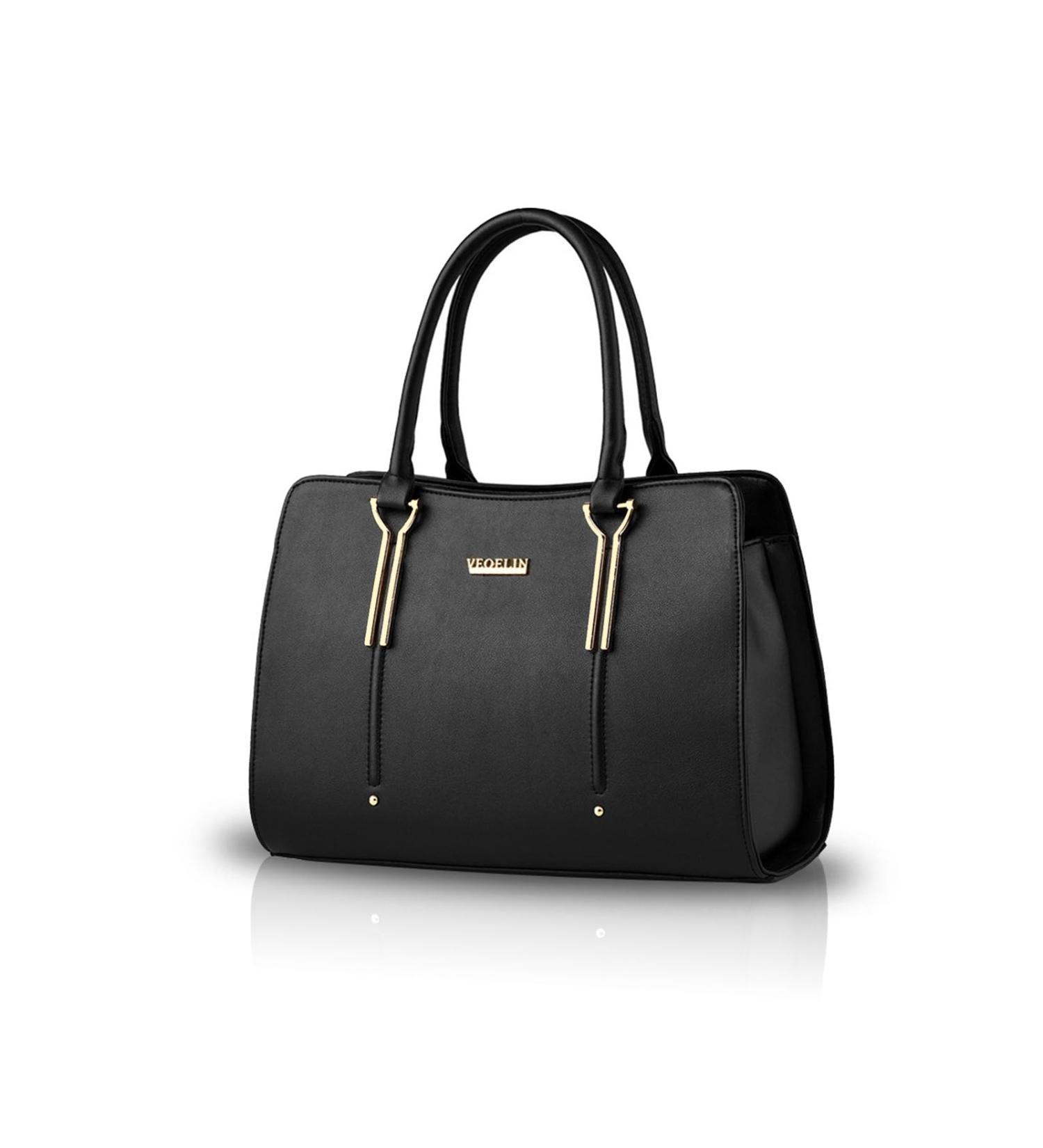 Nicole&Doris Embossing Fashion Travel Bags | Wild School Backpacks & PU Leather Handbags - Black - Buy Online on GoSupps.com