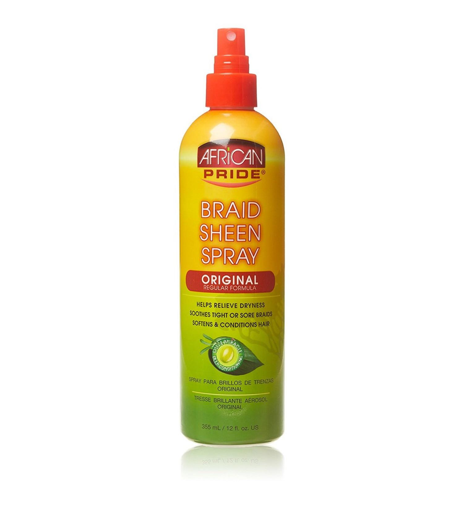 African Pride Braid Sheen Spray 12 Oz - Buy Online on GoSupps.com