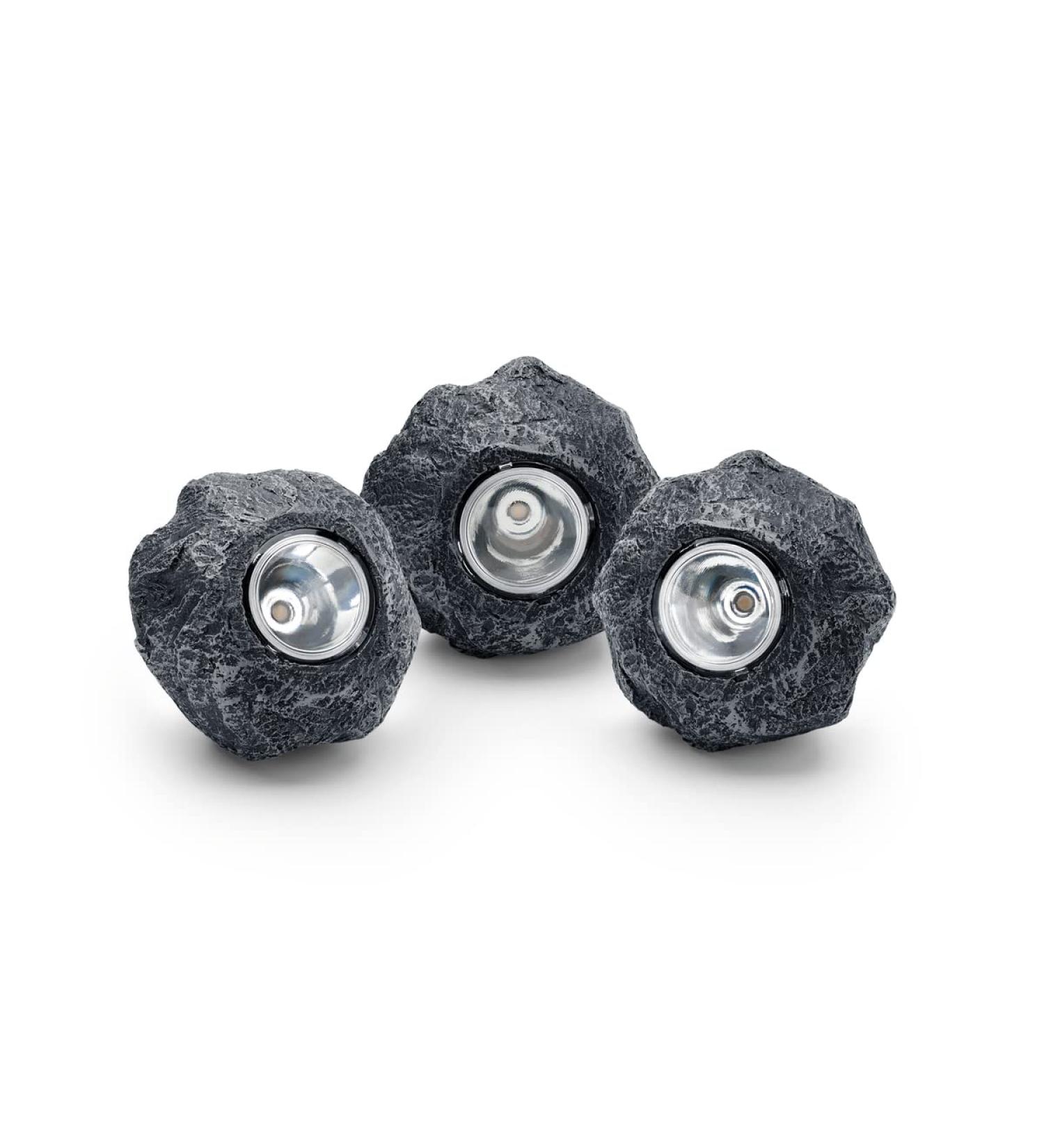 Pontec 87585 Pondostar LED Rocklight Set 3 - Stylish Underwater Lighting in Slate Optics for Your Pond - Buy Online on GoSupps.com