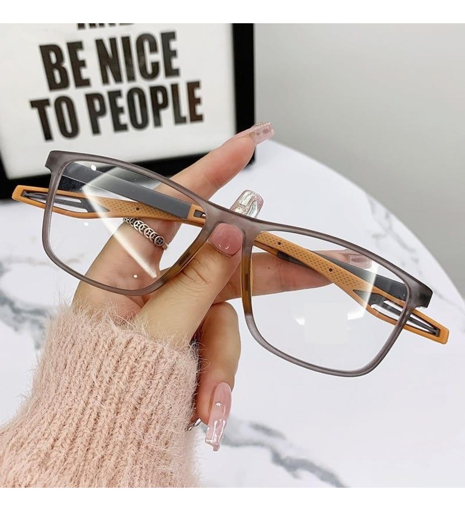 Fuqinqingoz Blue Light Blocking Glasses for Men & Women - Designer Computer Reading Glasses Glare-Free +250 C3 - Buy Online on GoSupps.com