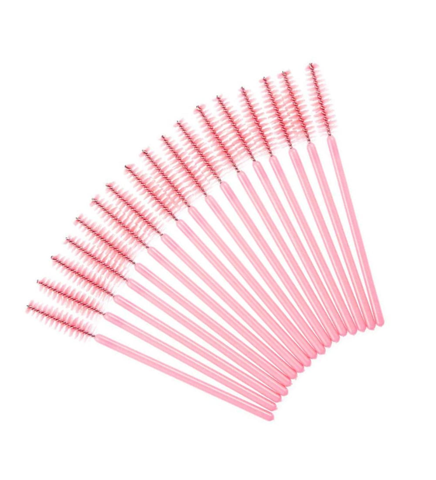 50 Pcs Disposable Eyelash Brushes Mascara Wand Applicator Brushes Cosmetics Eyewand Brushes Makeup Applicators Pink Easy to Operate - Buy Online on GoSupps.com