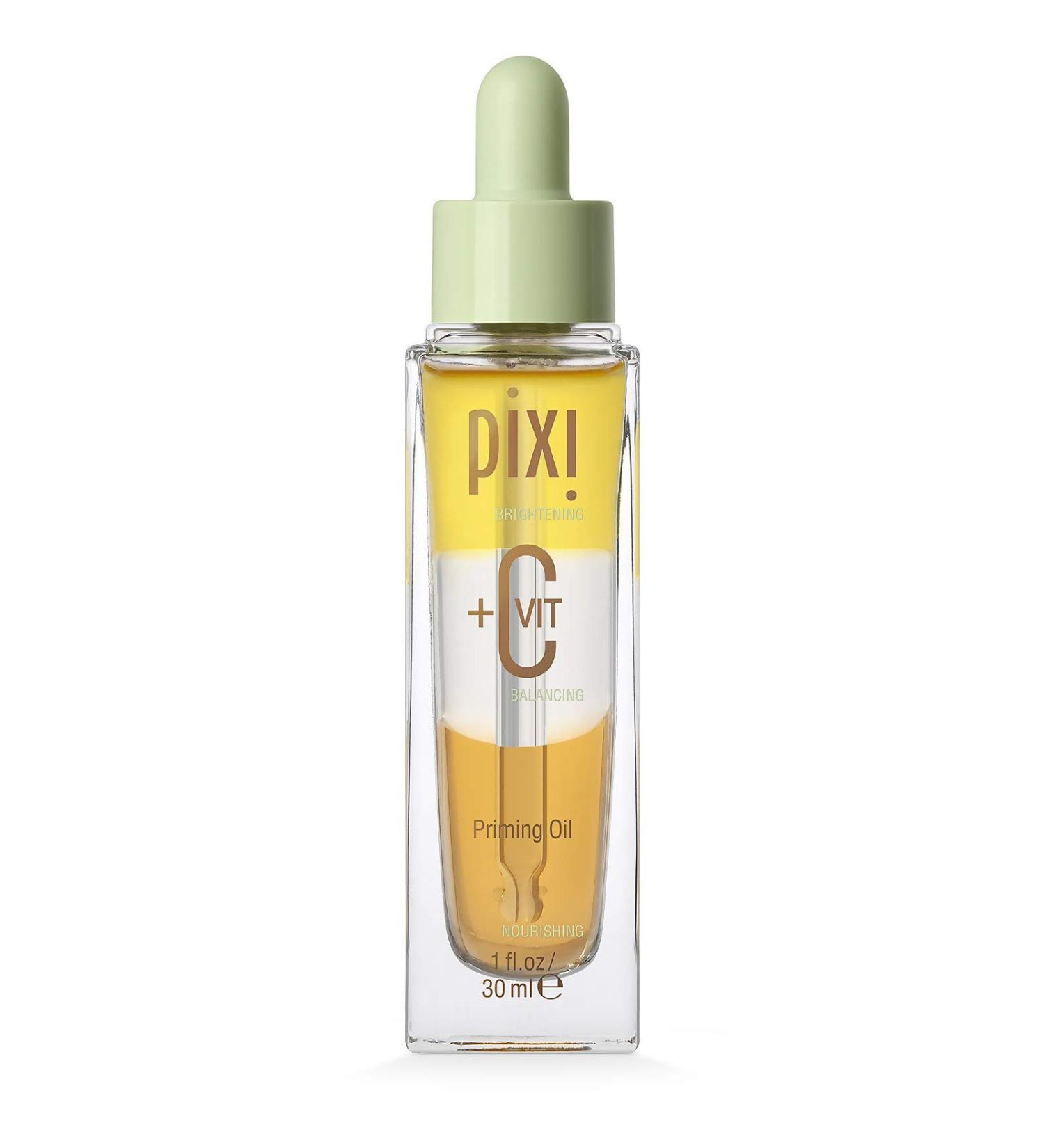 Pixi Beauty +C Vit Priming Oil | Vitamin C Oil Energizes & Balances Skin | Nourishing Facial Oil | Creates A Flawless Makeup Base | 1.00 Fl Oz