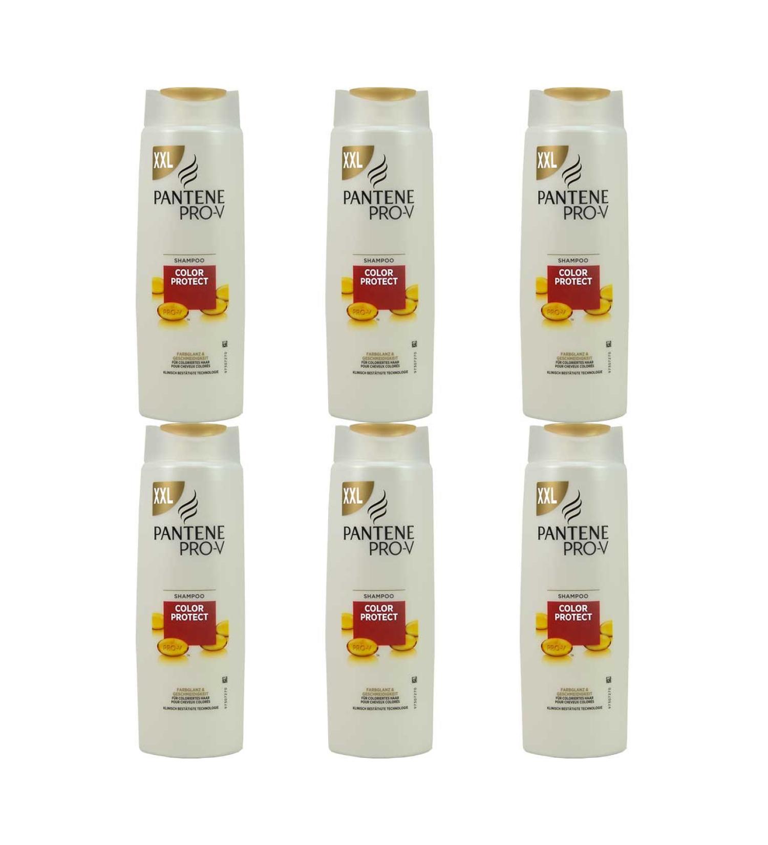 6 x Pantene Pro V Color Protect Shampoo for & Colored Hair – Brilliant Color 500 ml