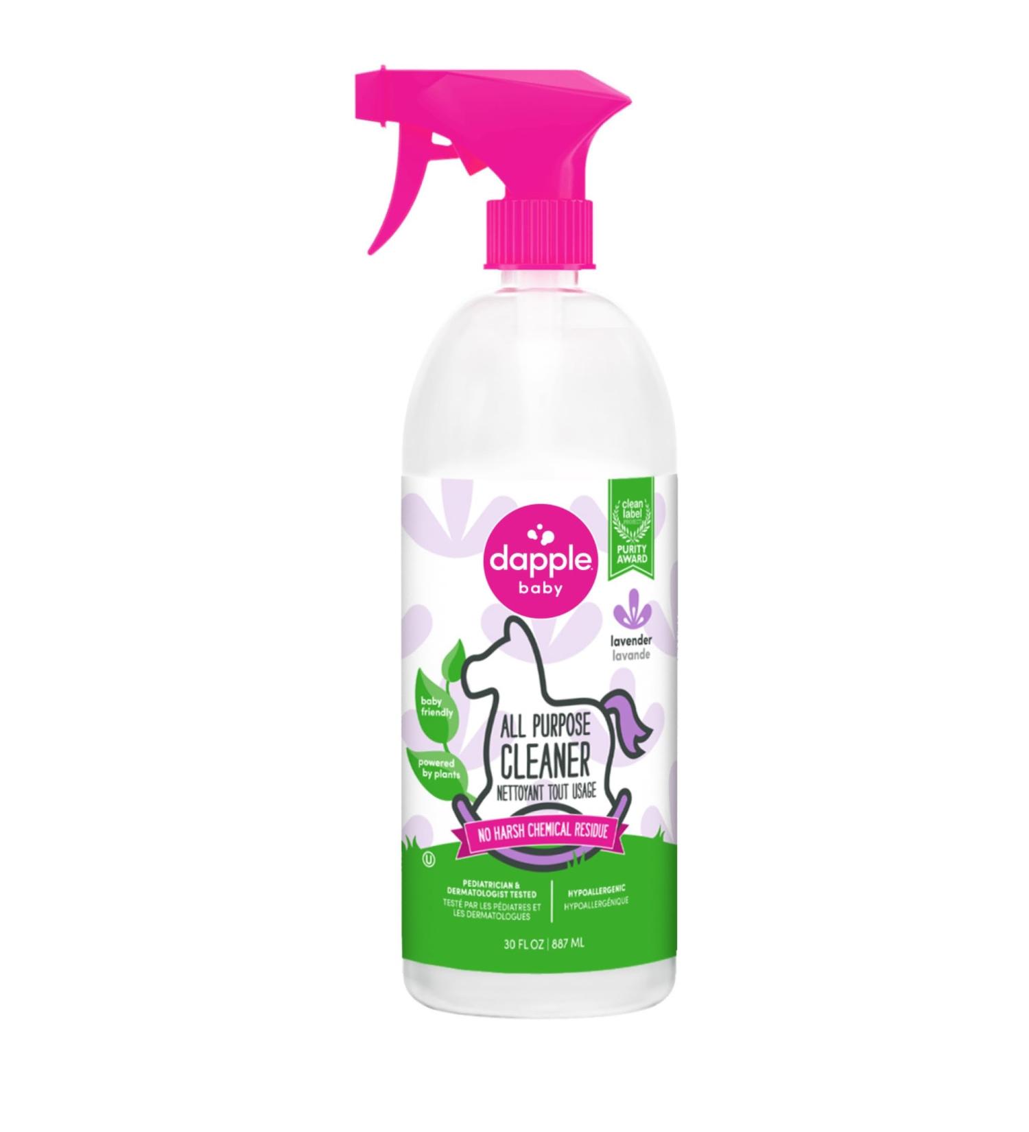 Dapple Baby - All Purpose Cleaning Spray Multi-Purpose Cleaner Baby Safe and Plant Based Household Cleaning Spray Sweet Lavender Scented - 887ml 30 Ounces Lavender Scented 887ML - Buy Online on GoSupps.com