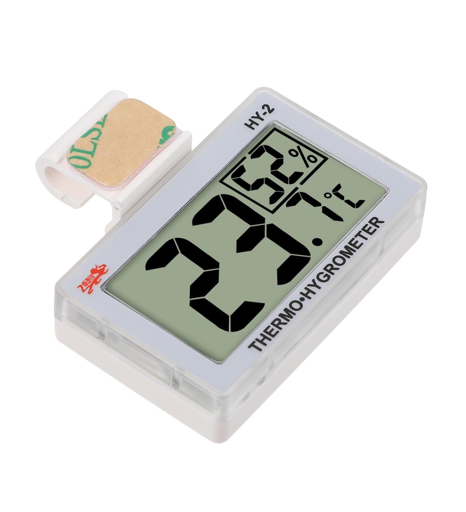 MipCase Multifunction Water Thermometer for Terrarium & Aquarium - Accurate Temperature Measurement Hygrometer ABS White 5.5x5x1.5cm - Buy Online on GoSupps.com