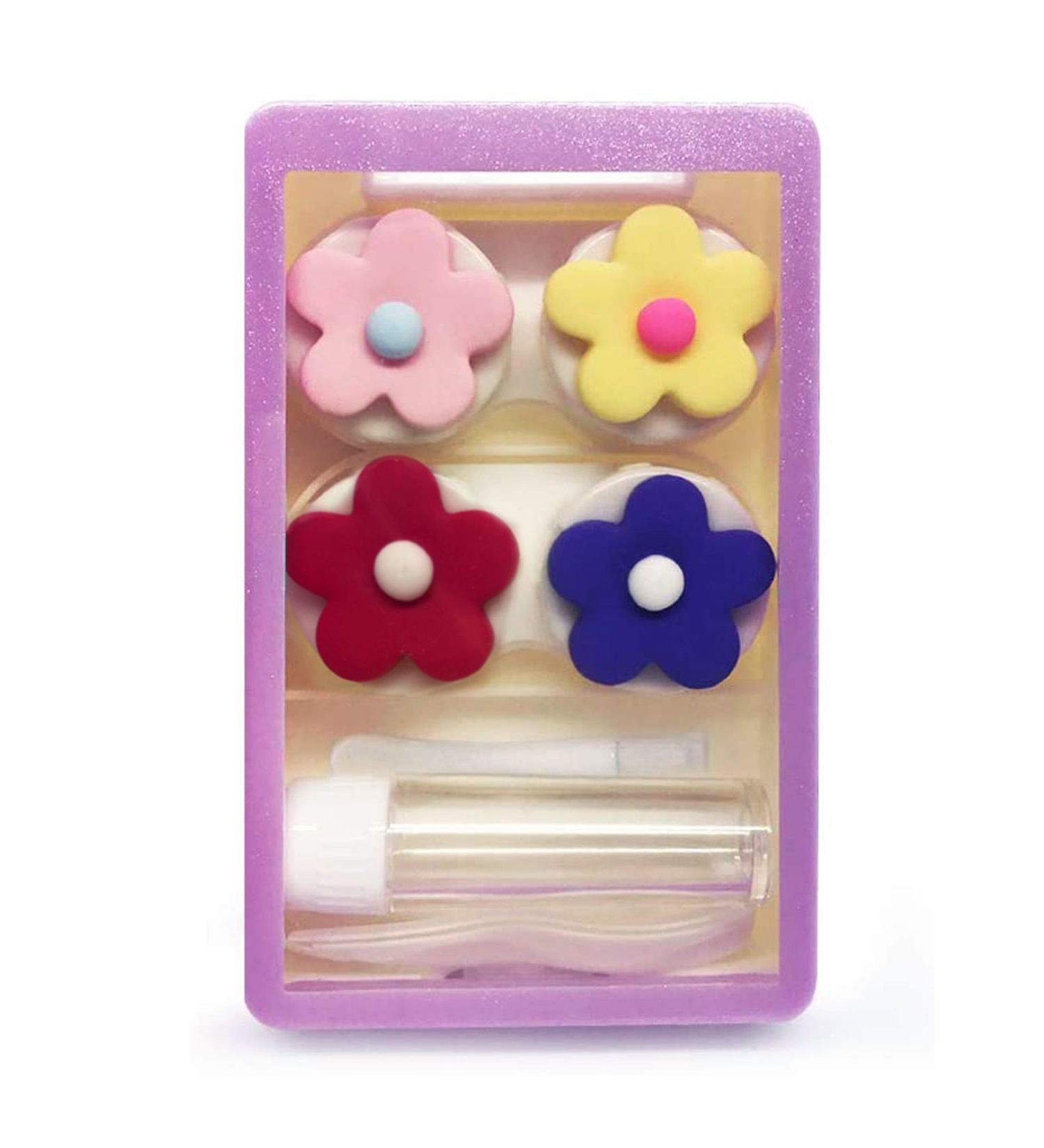 LCFALO Contact Lens Case - Portable Eye Organizer with Embroidery Tool Set | Travel Solution for Cute Contact Lens Care - Buy Online on GoSupps.com