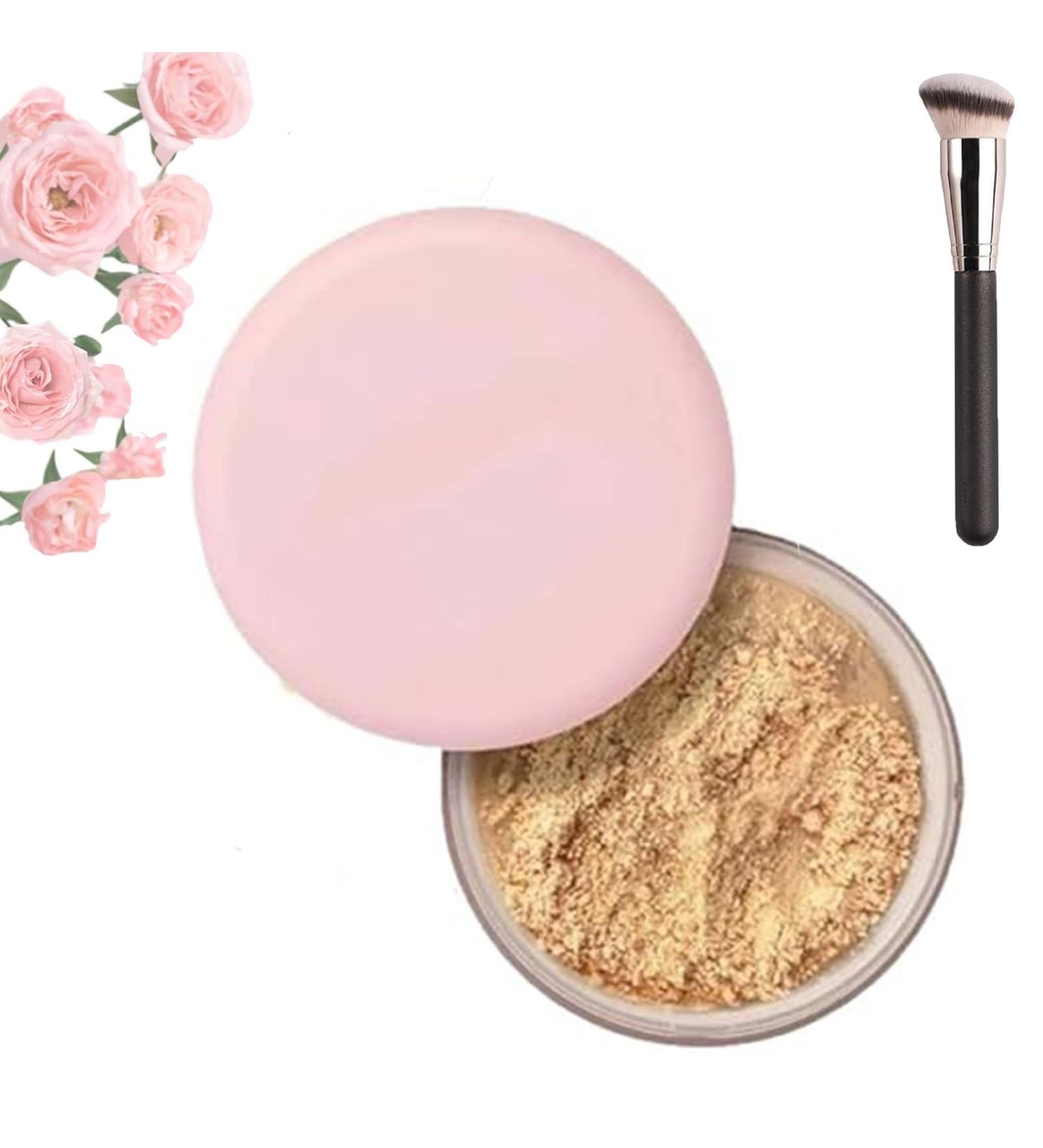 Allaura Beauty Blurring Powder Allaura Beauty Pink Setting Powder Allaura Blurring Powder Waterproof Setting Powder Setting Powder Makeup Pink Blurring Powder for All Skin Tones(05#)