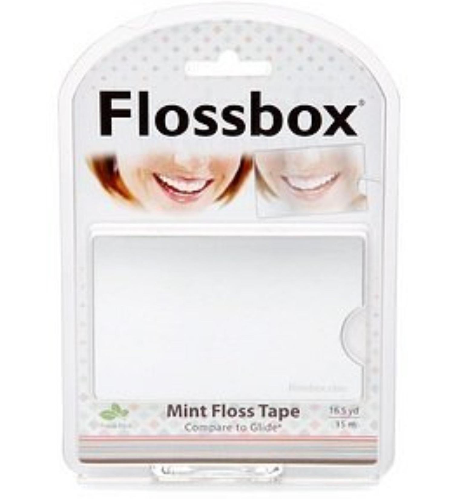 StaiNo Flossbox Mint floss Tape with Mirror 16.5 yd 1 ea (Pack of 2)