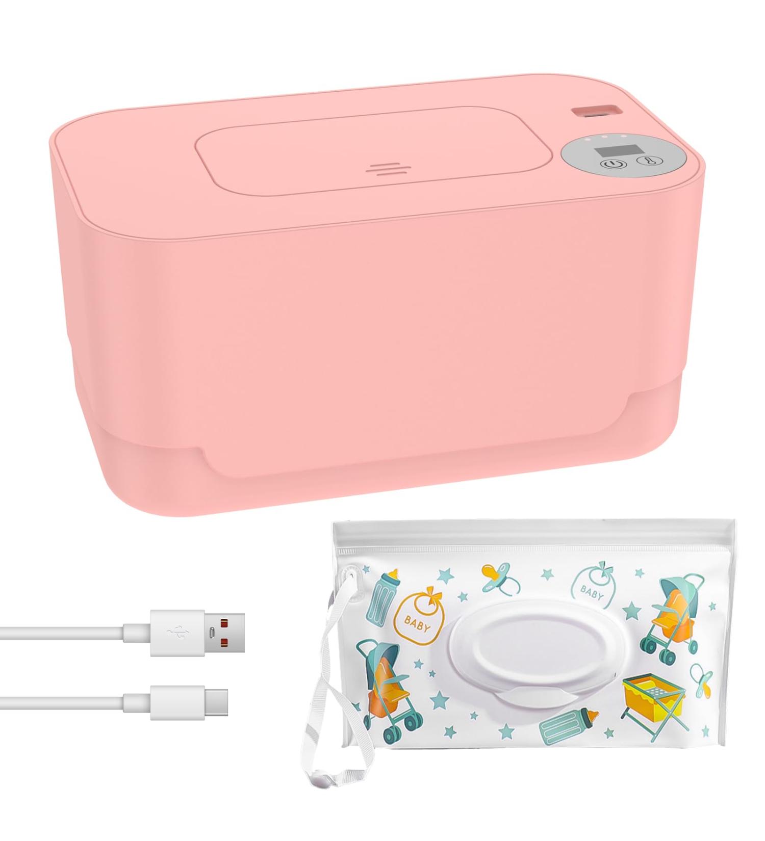 Baby Wipe Warmer Baby Wet Wipes Dispenser Portable Baby Wipe Warmer for Travel Home Car Large Capacity Mini Babies Wet Wipe Dispenser - Buy Online on GoSupps.com