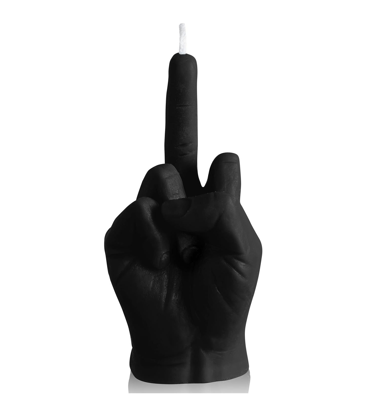 GroBro7 Middle Finger Candle - Danish Pastel Fragrance Natural Soy Wax & Pine Incense Sticks | Unique Aromatherapy Room Decoration & Gift for Desk Parties & Housewarming (Black) - Buy Online on GoSupps.com