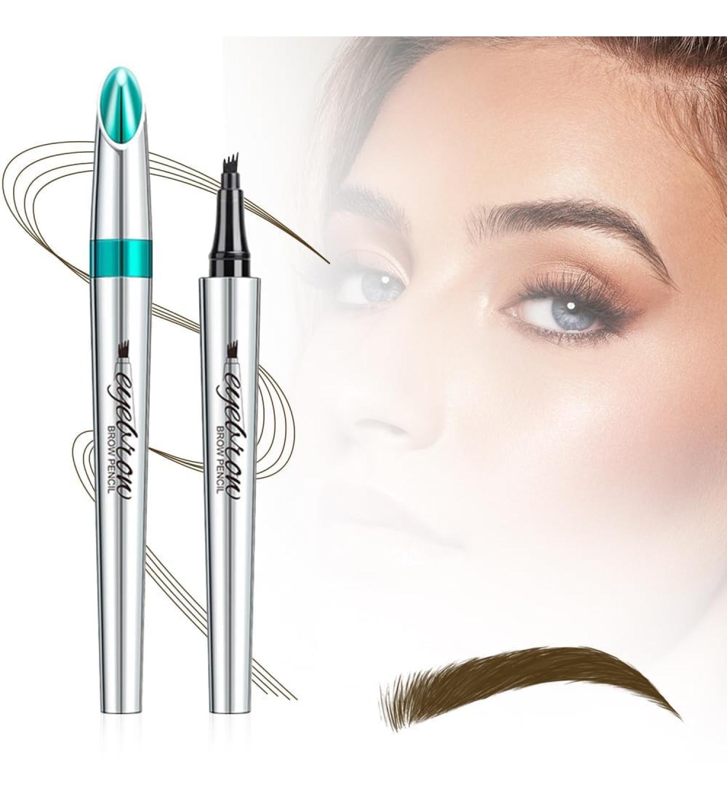2024 New Magic Eyebrow Pencil Waterproof Microblading Eyebrow Pencil Contouring Pen 4 Tipped Precise Brow Pen Fine Stroke Microblading Eyebrow Pencil Creates Natural Makeup Effect (E-5Pcs) (F-dark brown One Size) One Size F-dark Brown - Buy Online on GoSupps.com