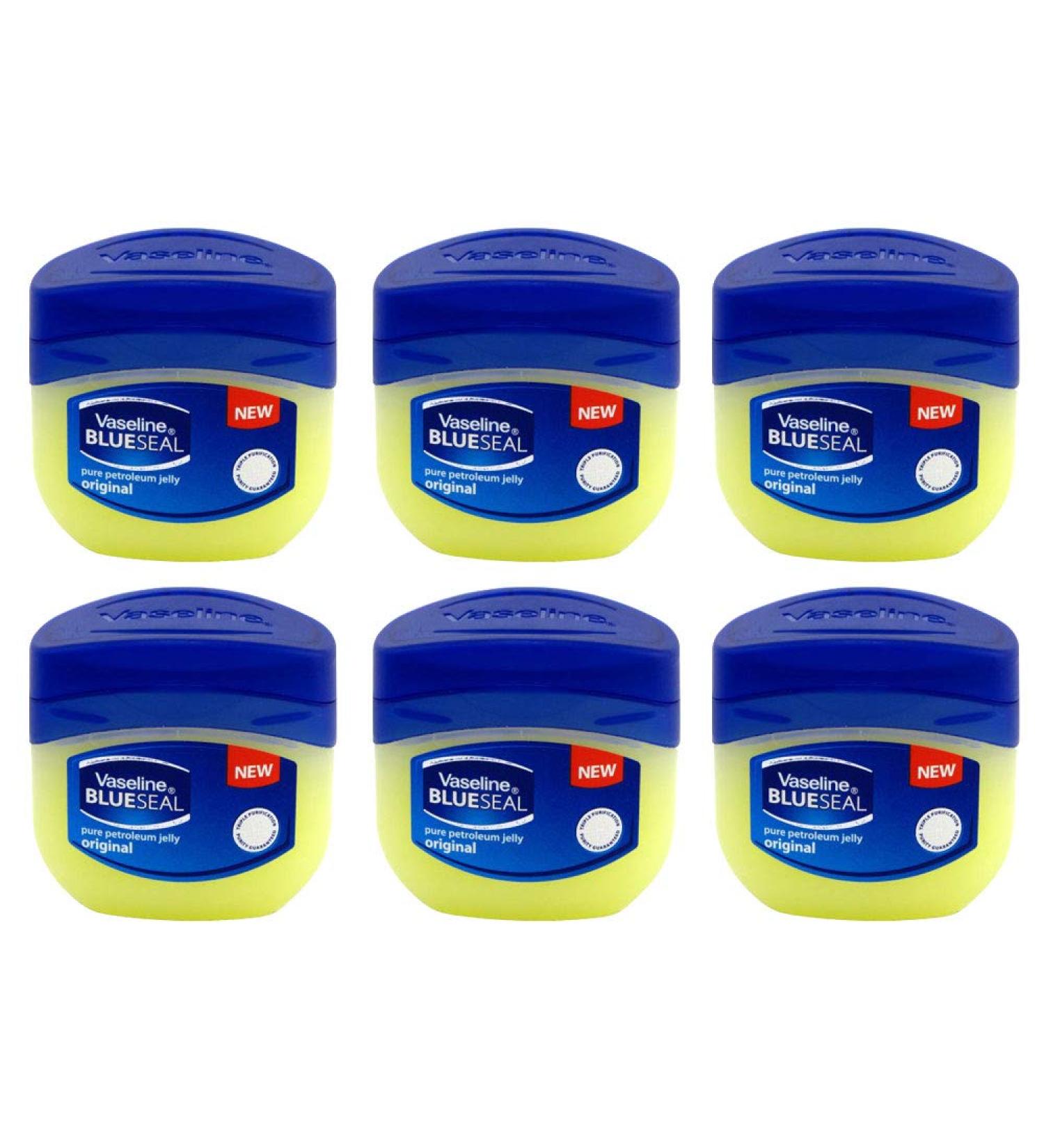 Vaseline BlueSeal Pure Petroleum Jelly 1.7oz (50ml) Jar - Pack of 6 - Buy Online on GoSupps.com